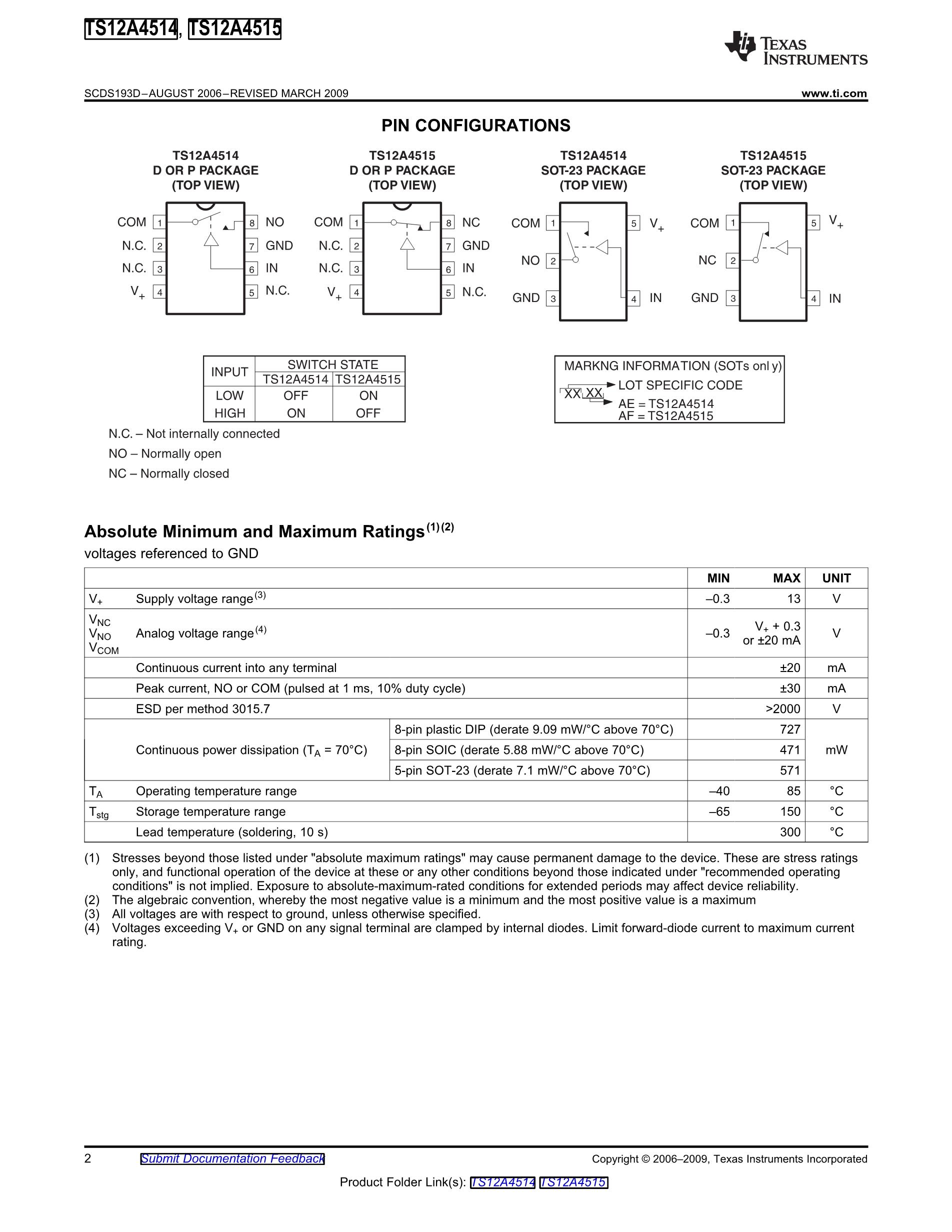 TS12A4514DR's pdf picture 2