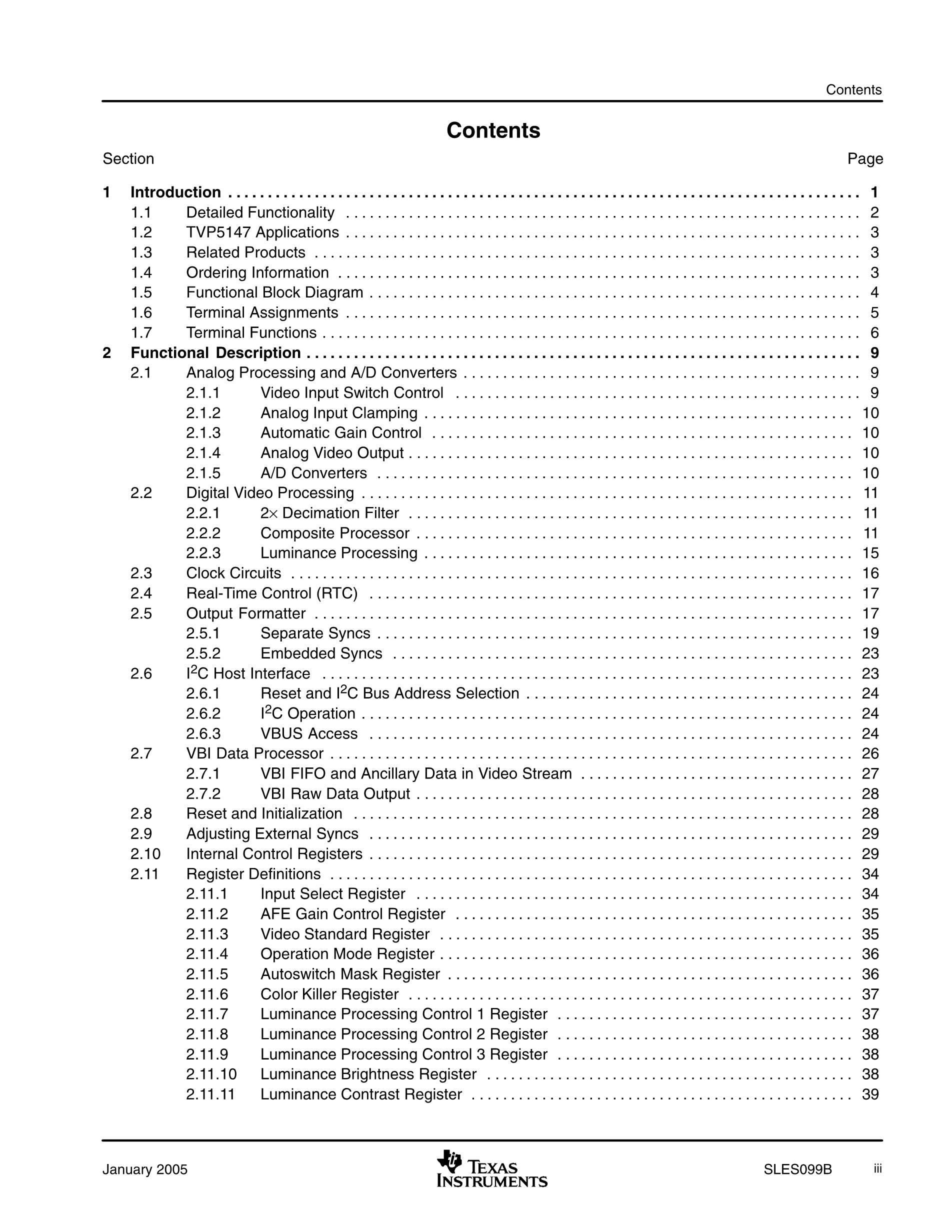 TVP5147PFP's pdf picture 2