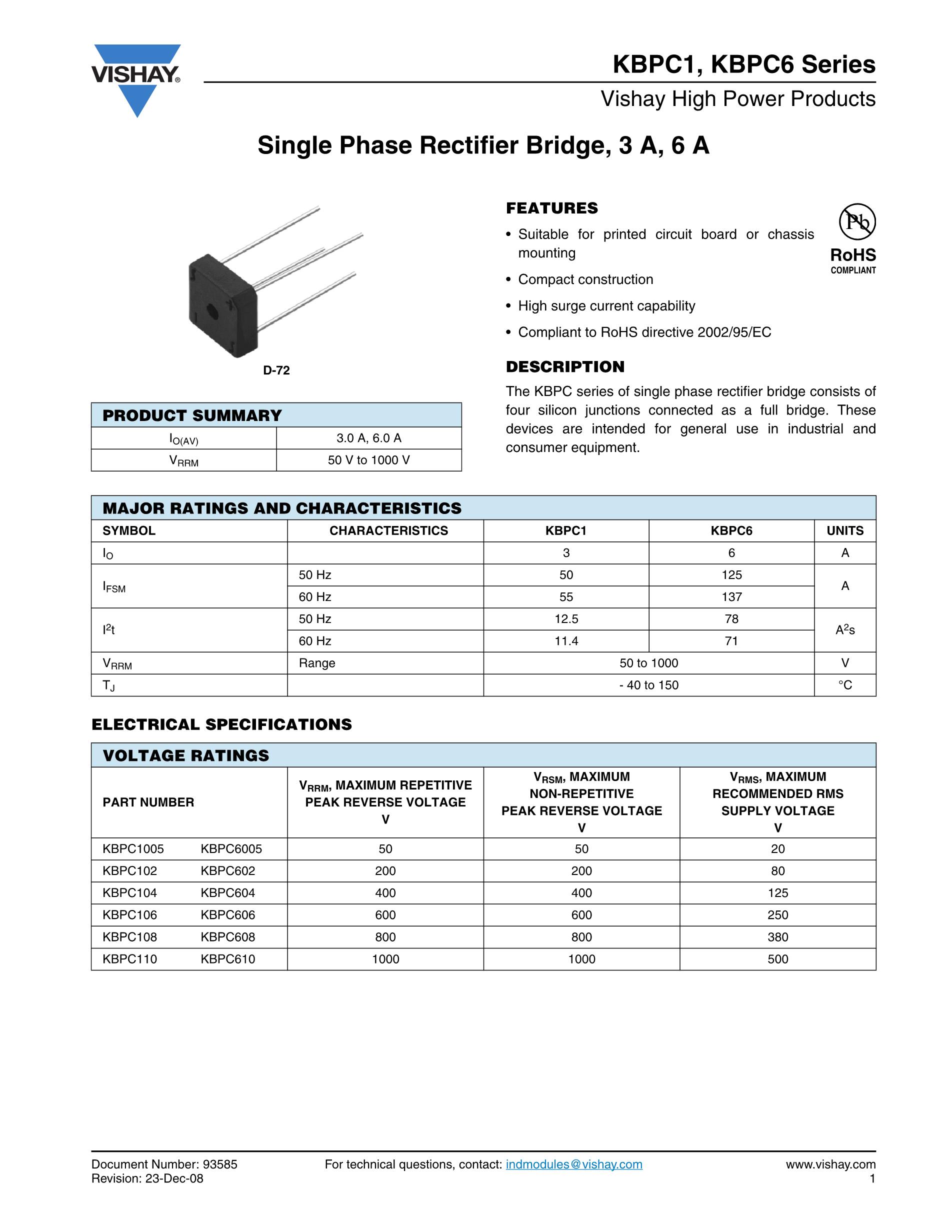 KBPC610's pdf picture 1