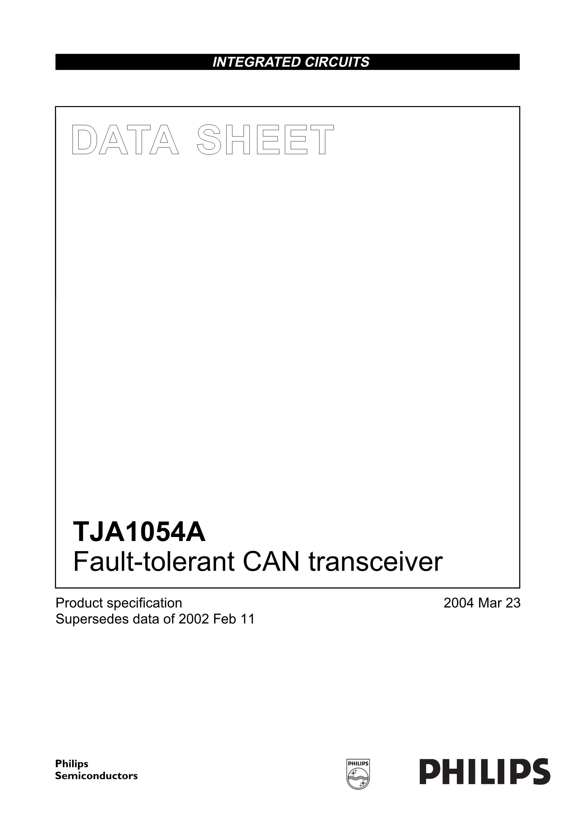 TJA1051T/3's pdf picture 1