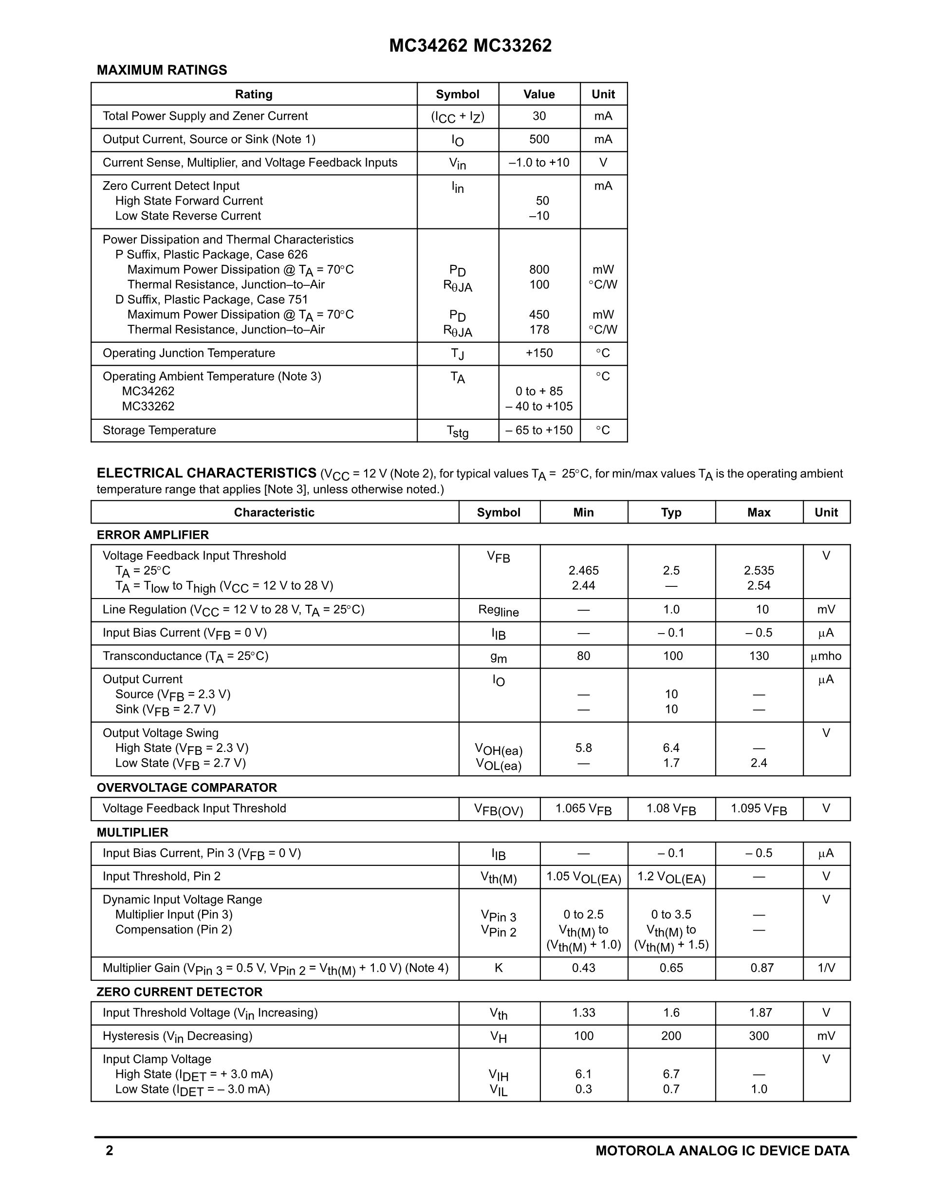 MC33260P's pdf picture 2