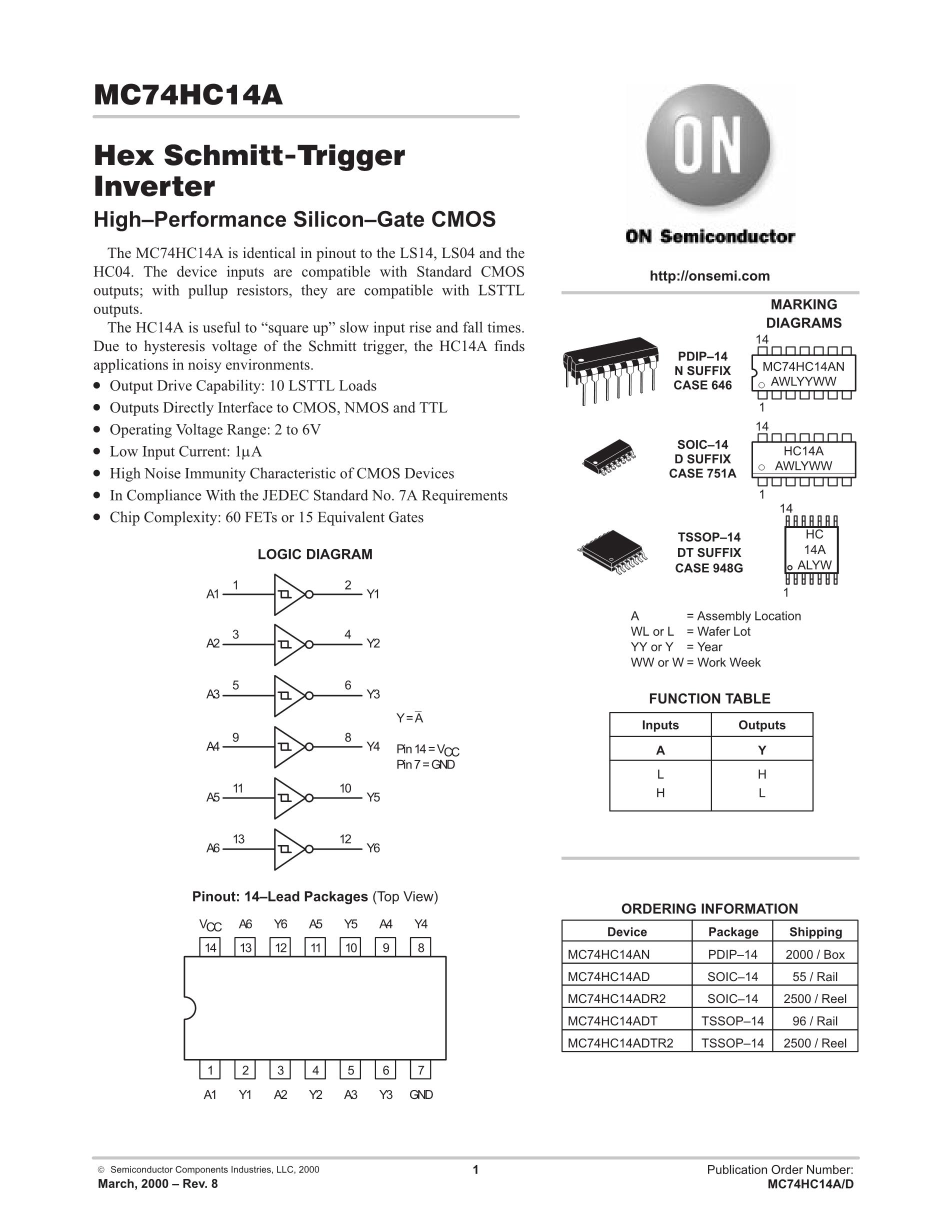 MC74HC4852ADR2G's pdf picture 1
