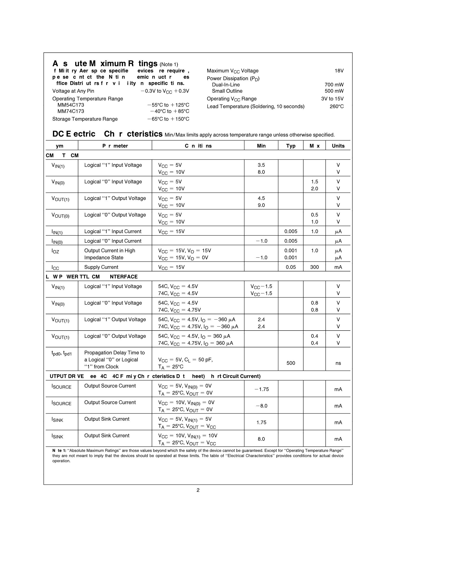 MM74C165N's pdf picture 2