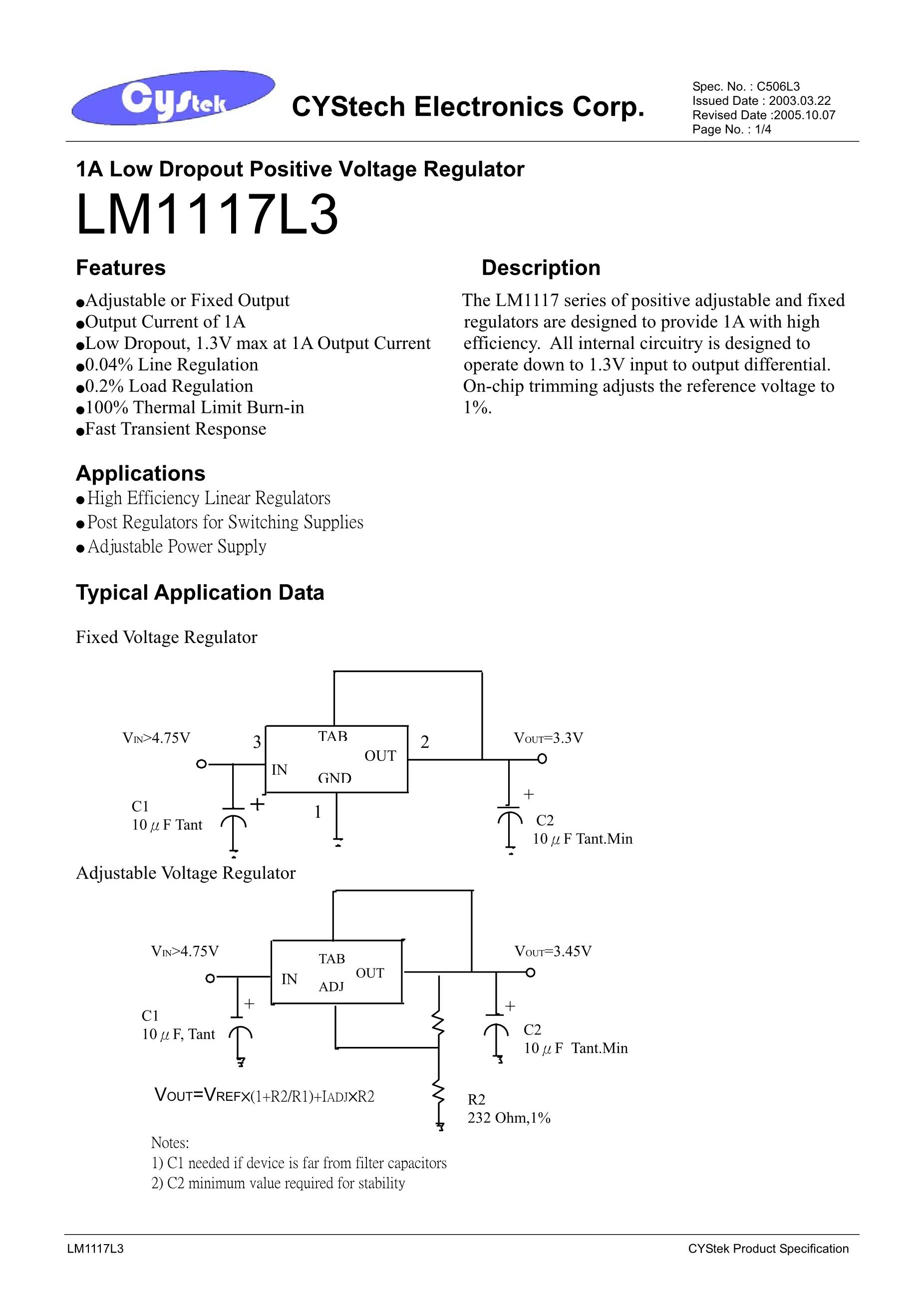 LM1117's pdf picture 1