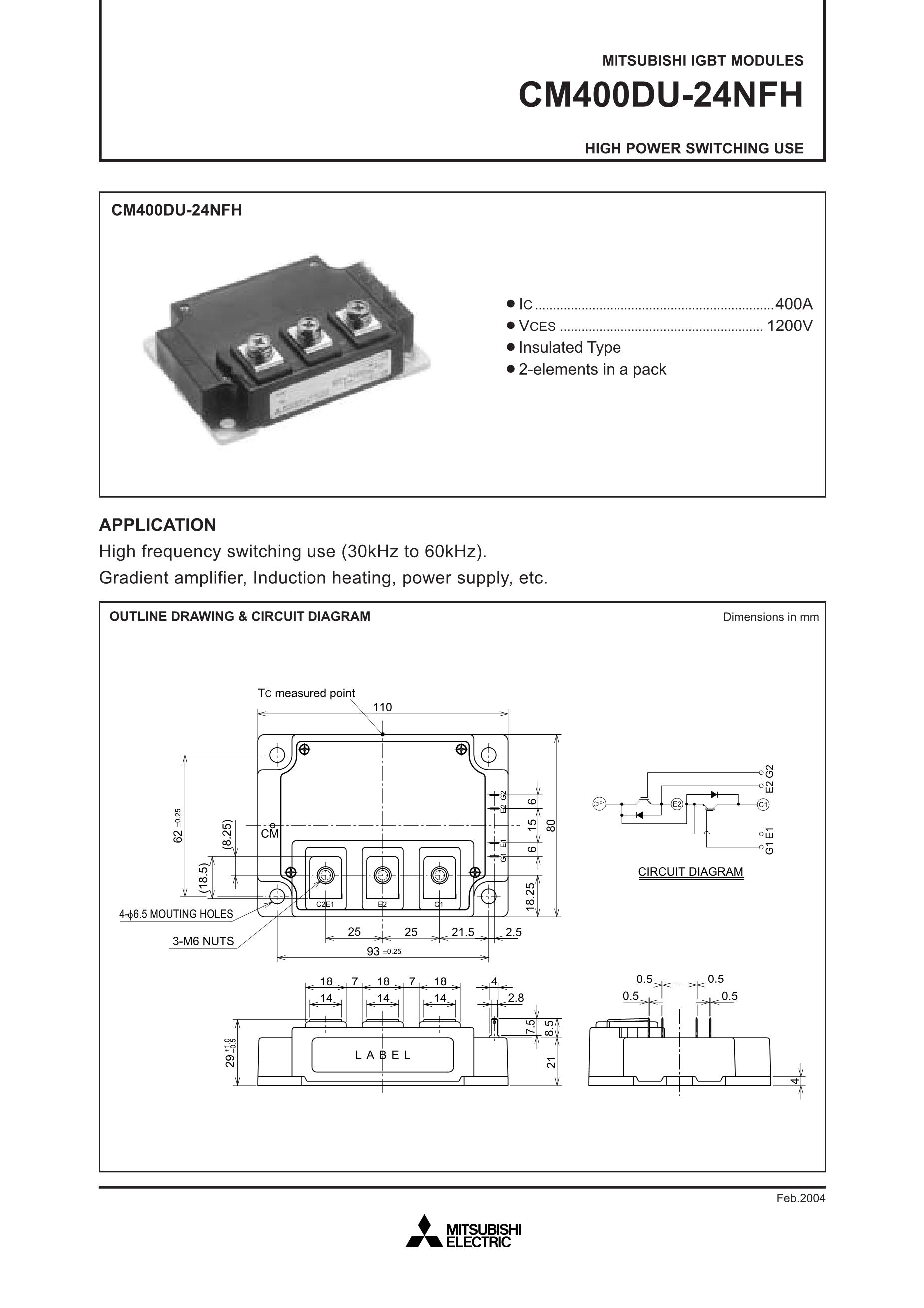 CM400DY-12H's pdf picture 1