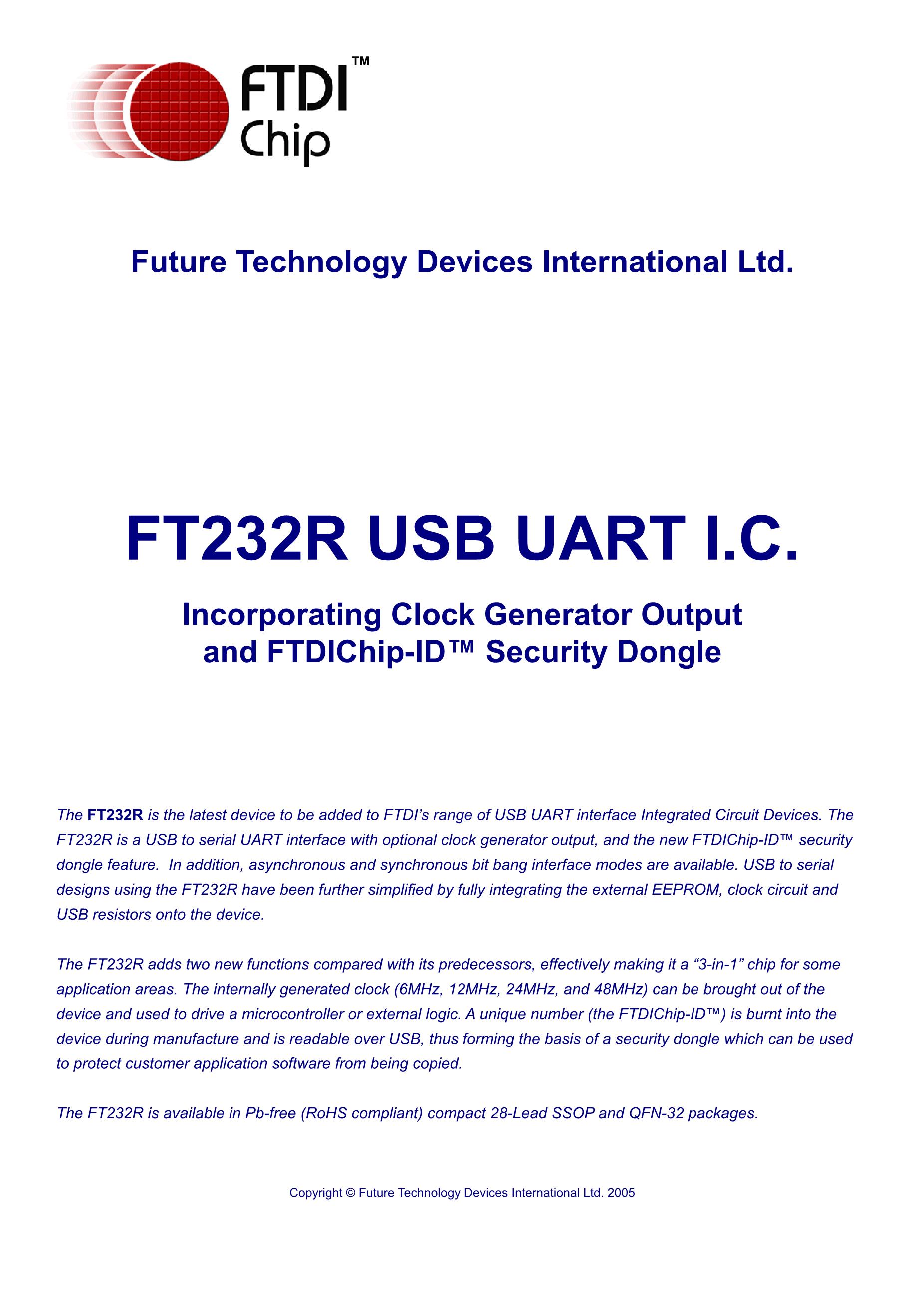 FT232RL-REEL's pdf picture 1