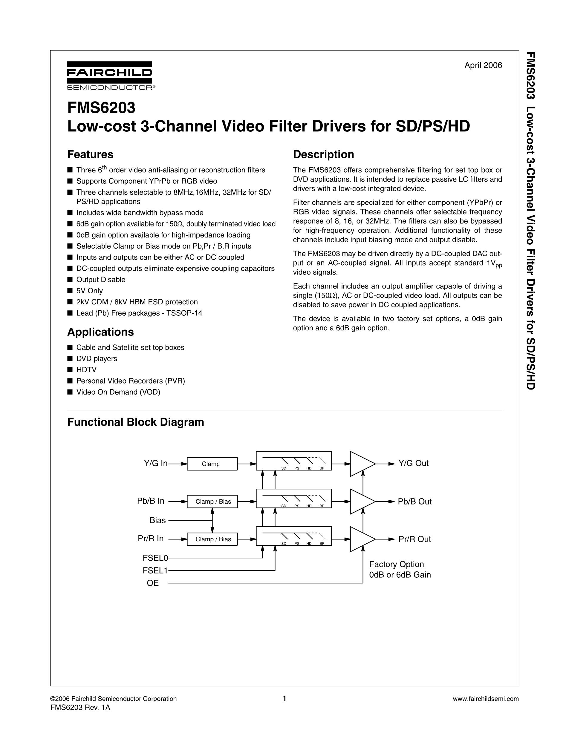 FMS6203MTC1400's pdf picture 1