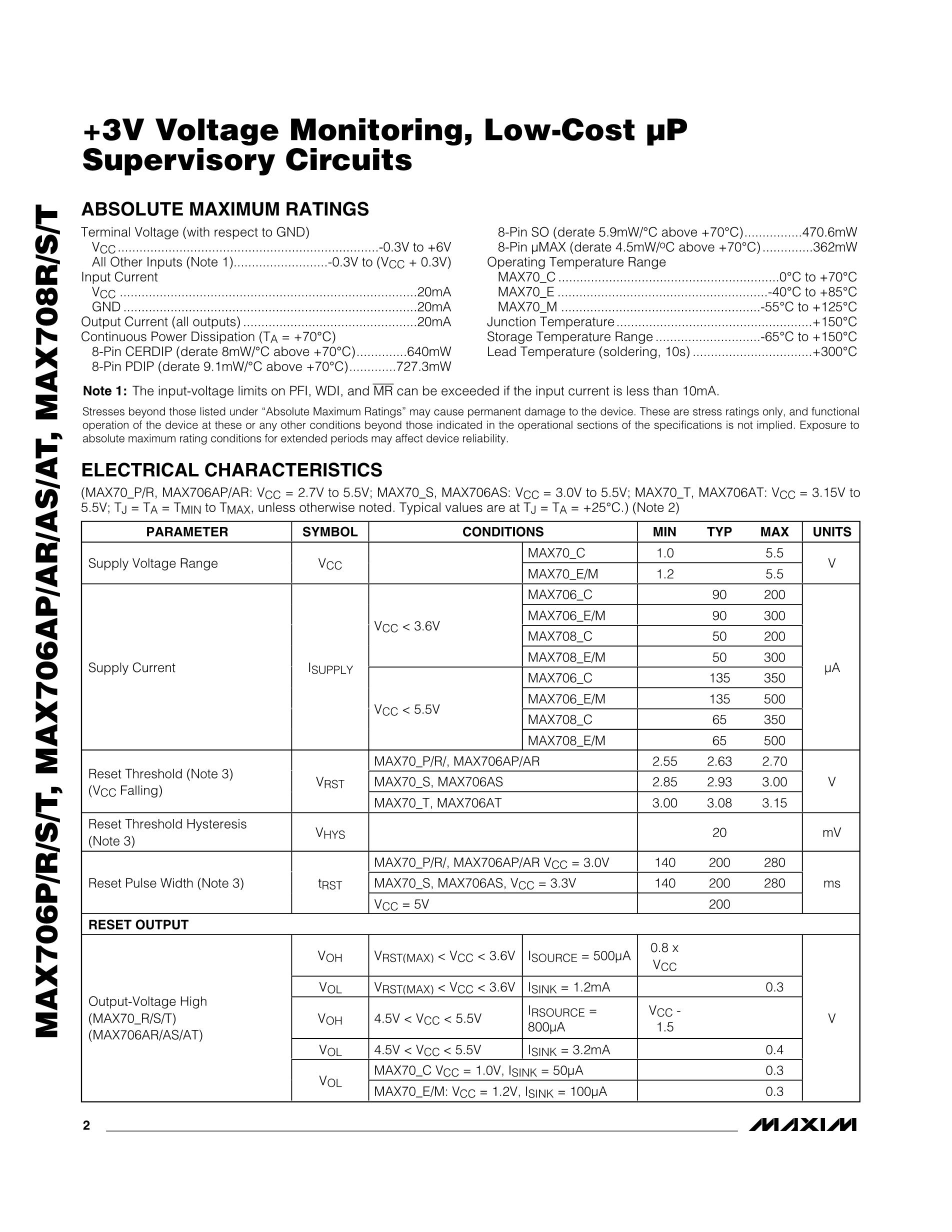 MAX708TESA+T's pdf picture 2