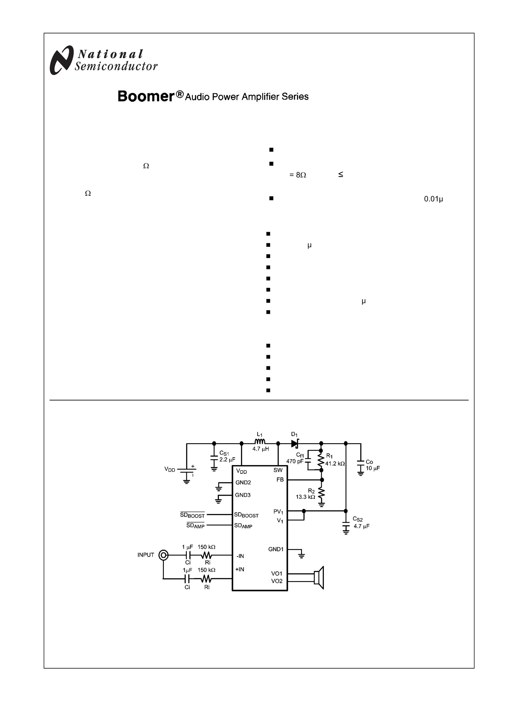 LM48511SQ/NOPB's pdf picture 1