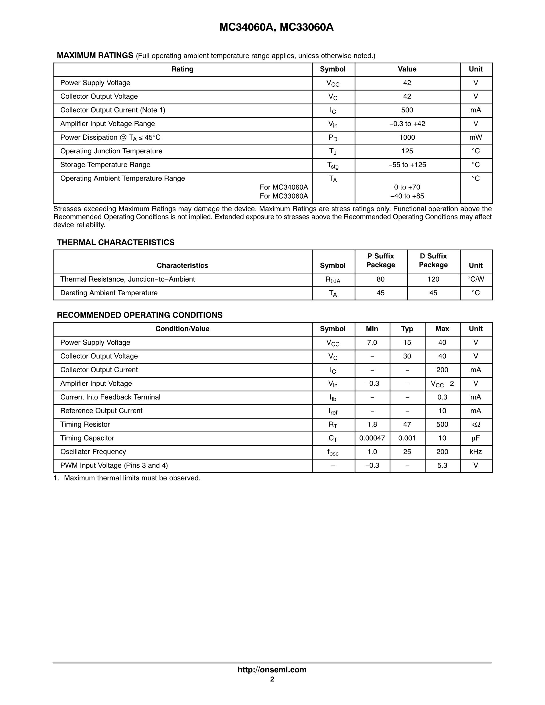 MC33064P-5G's pdf picture 2