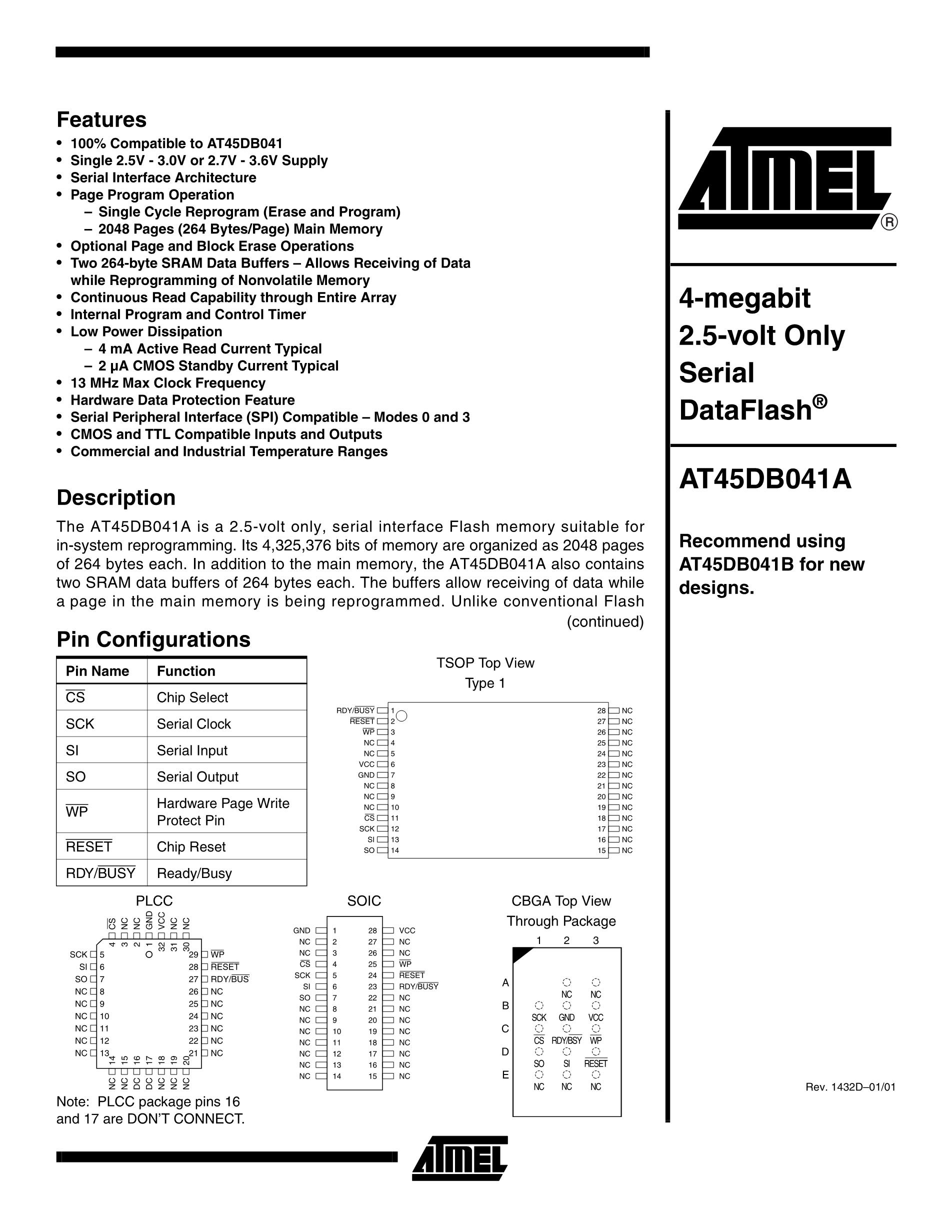 AT45DB321D's pdf picture 1