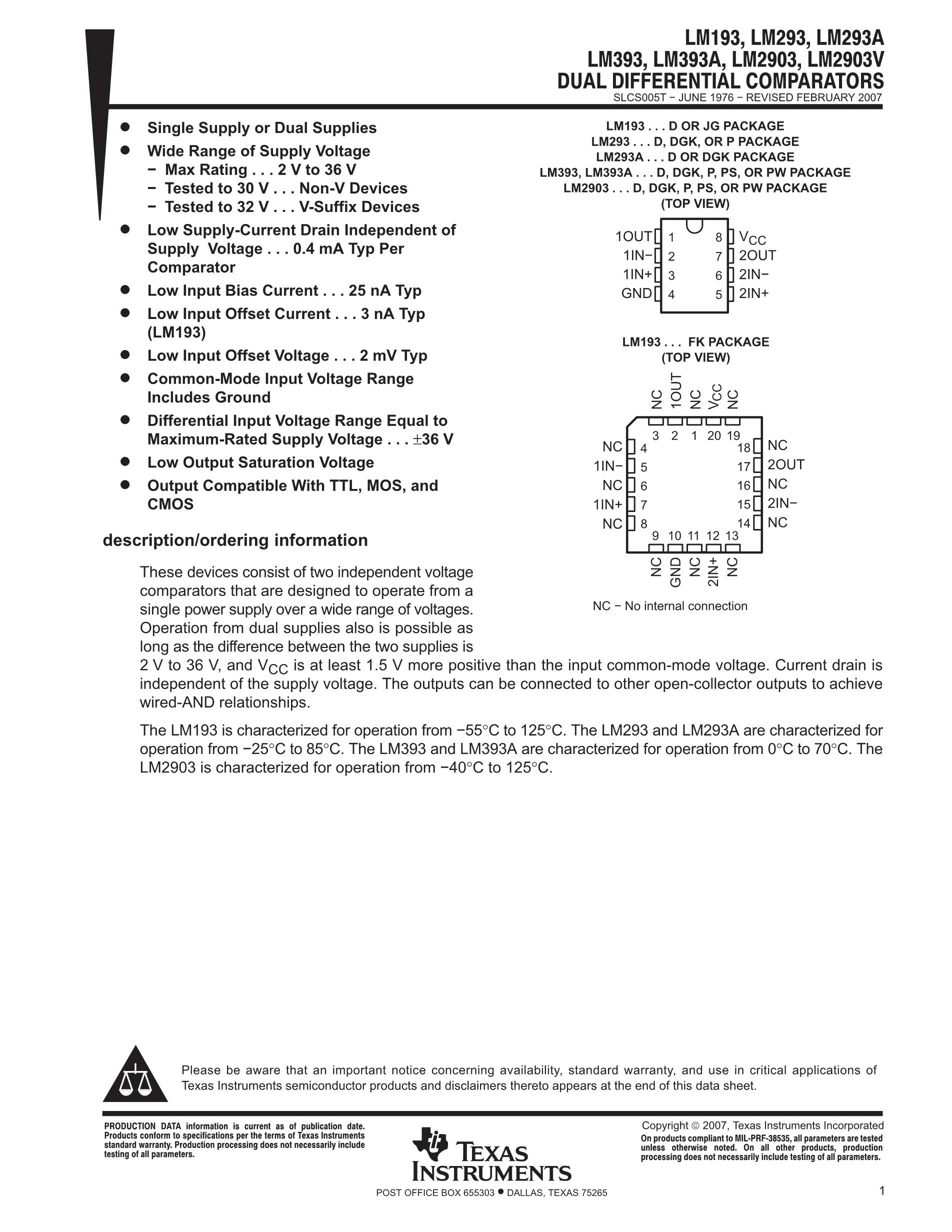 LM393DR2's pdf picture 1