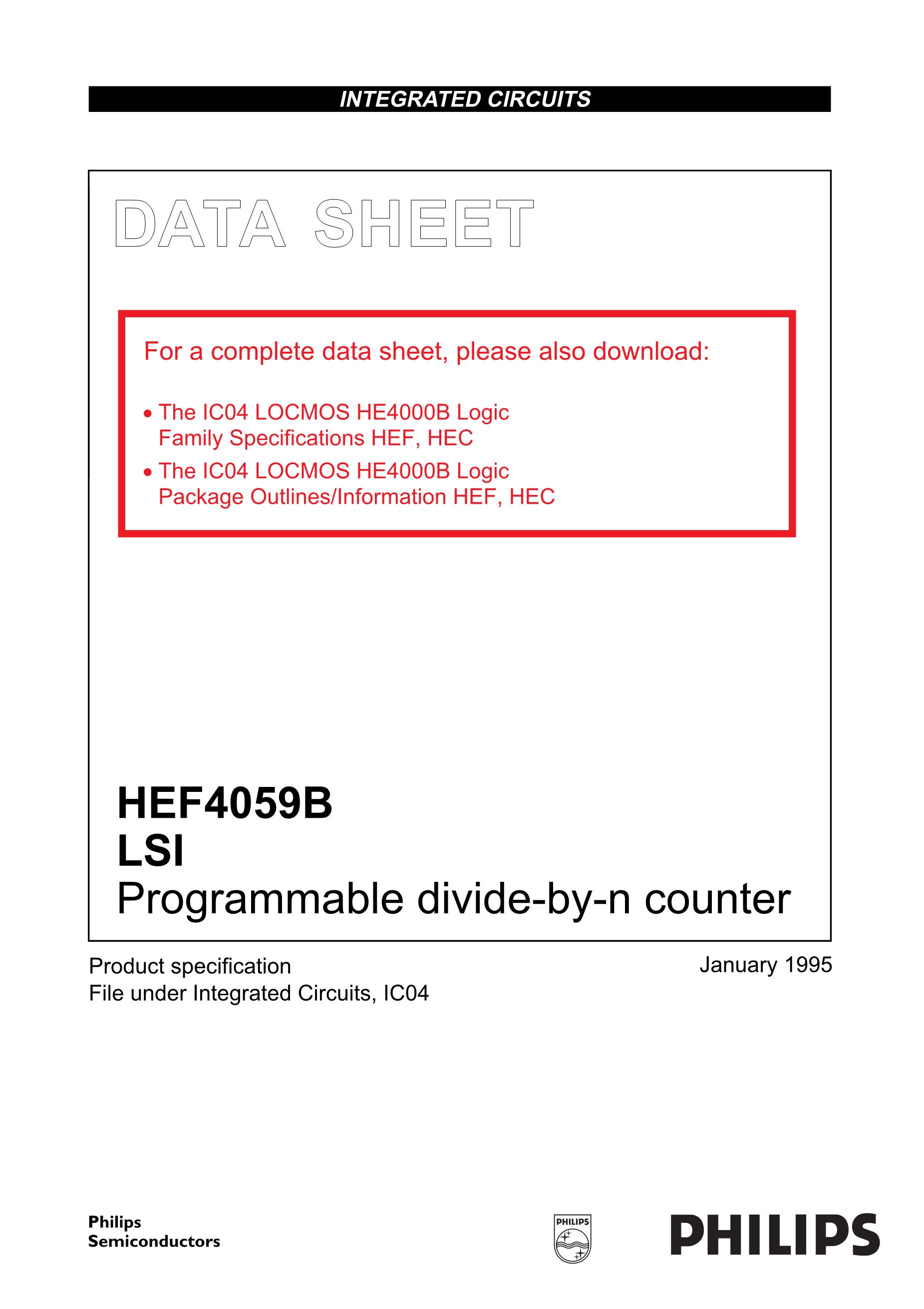 HEF4050BT's pdf picture 1