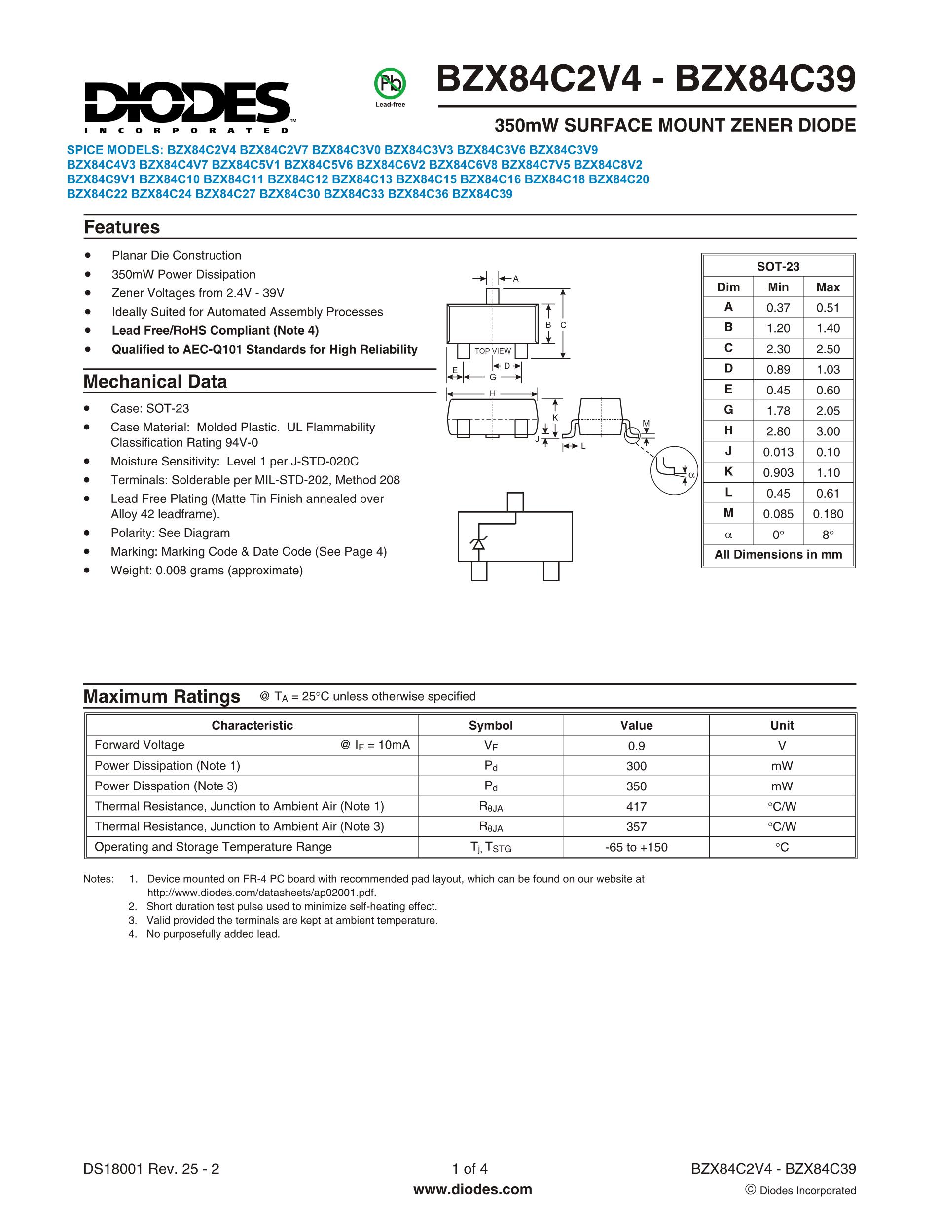 BZX84C2V7-7's pdf picture 1