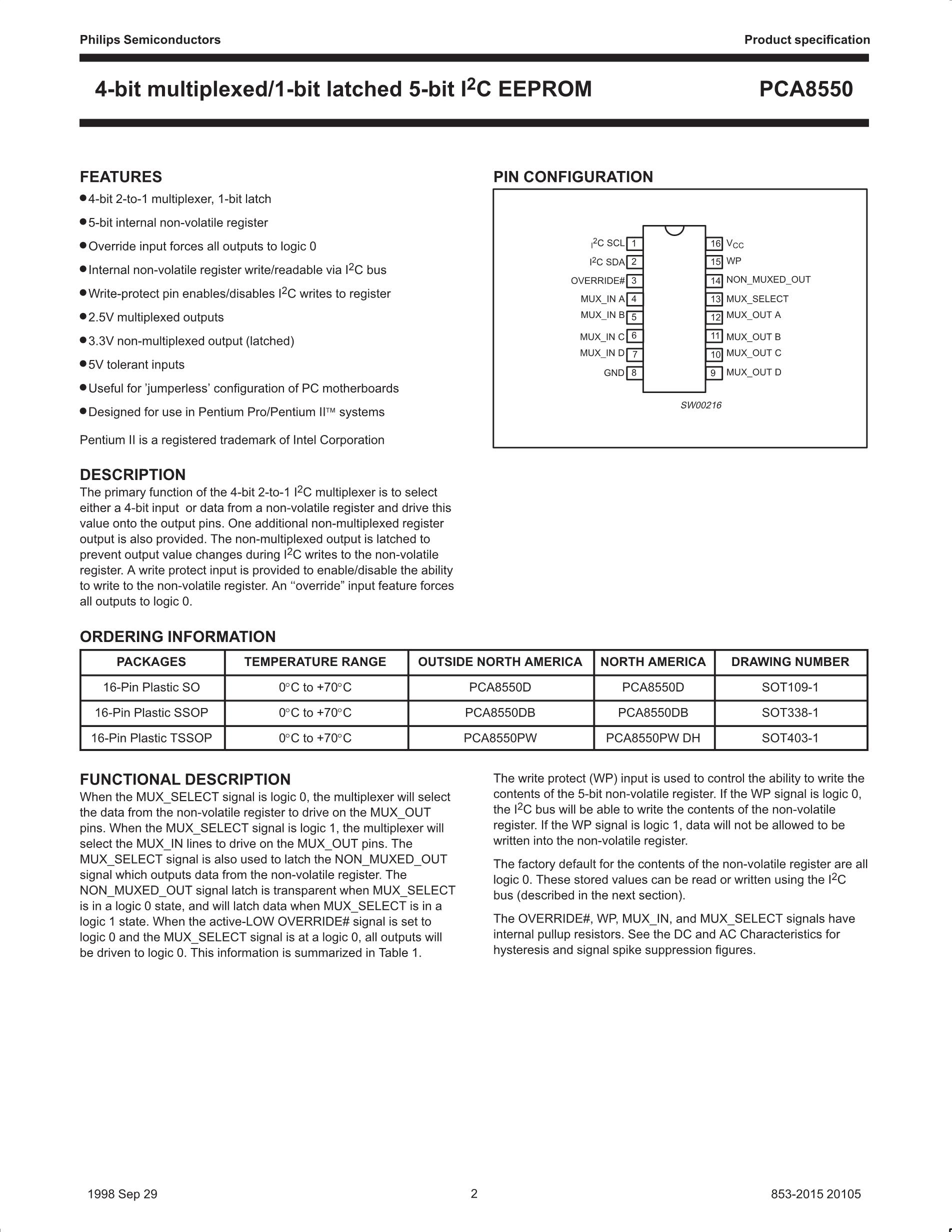 PCA8553DTT/AJ's pdf picture 2