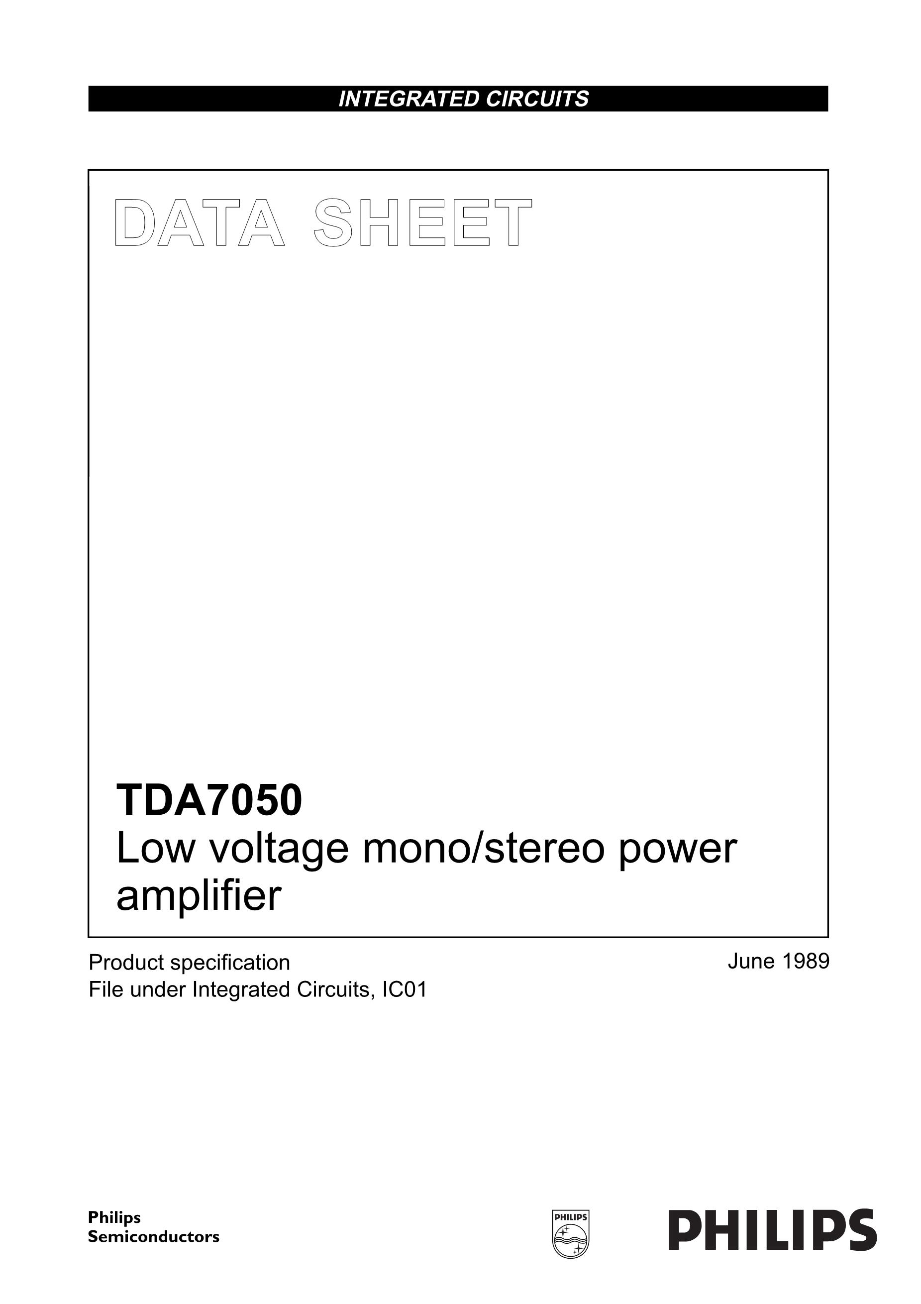 TDA7052A/N2,112's pdf picture 1