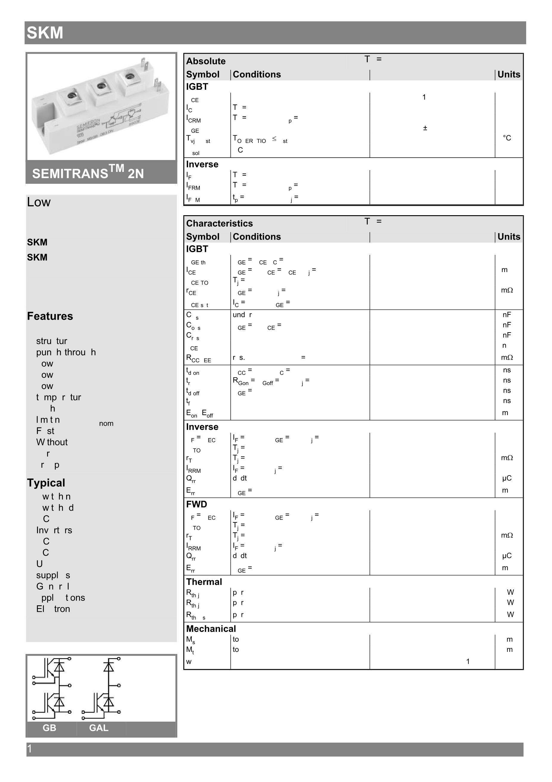 SKM195GB124DN's pdf picture 1