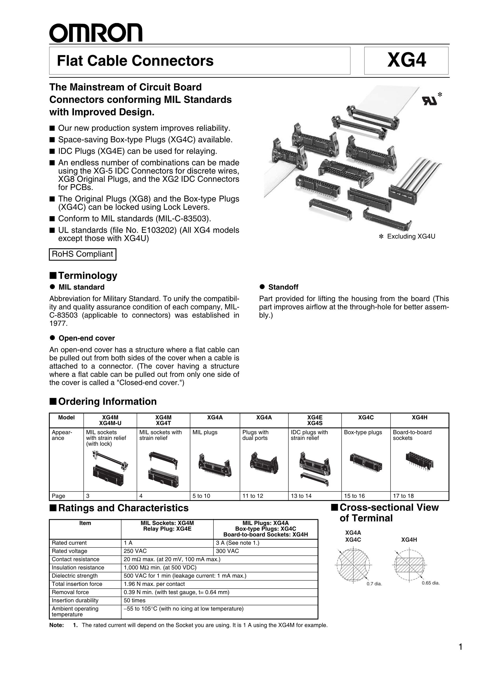 omron switch D4V-8108SZ-N's pdf picture 1
