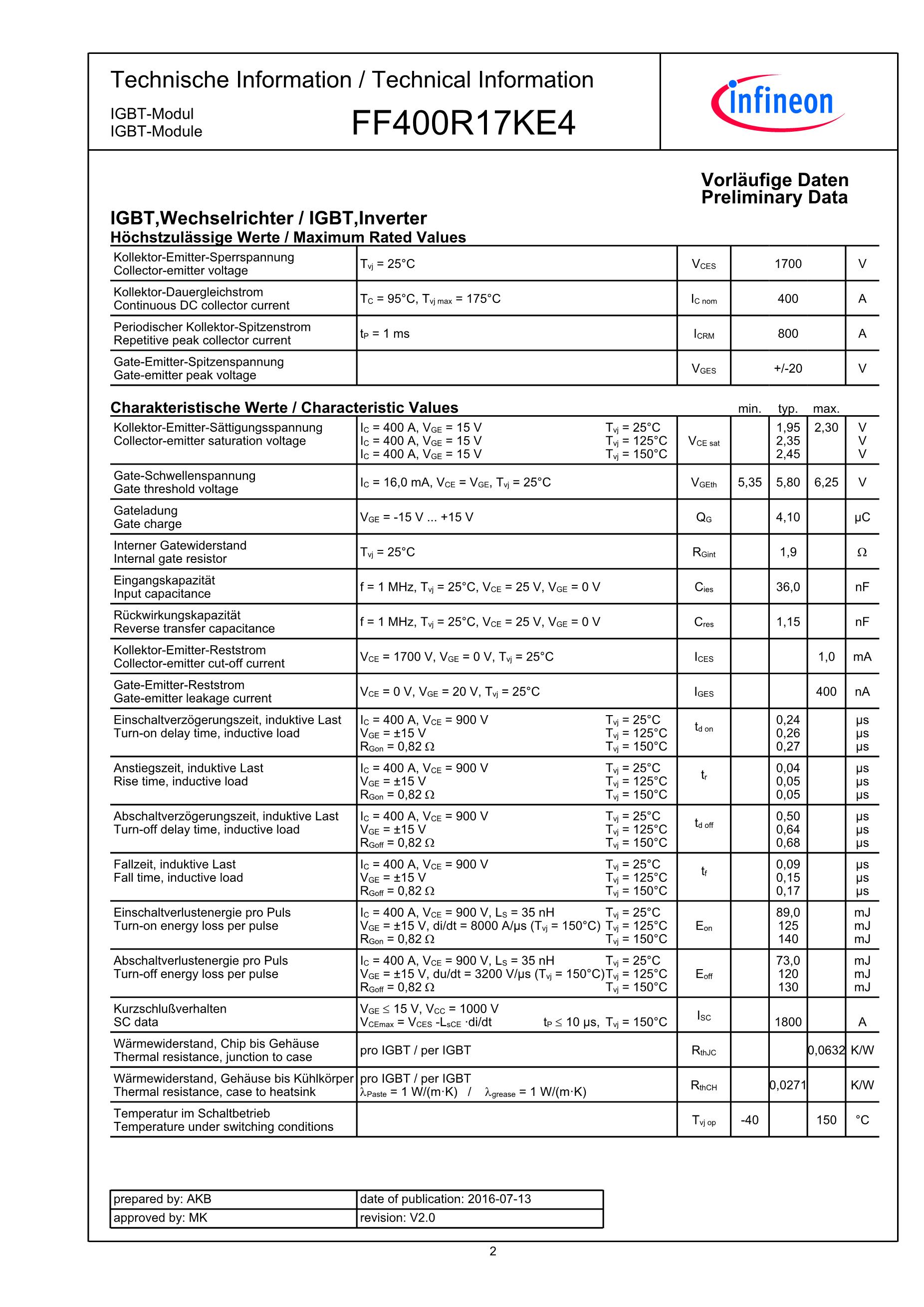 FF400R06KE3's pdf picture 2