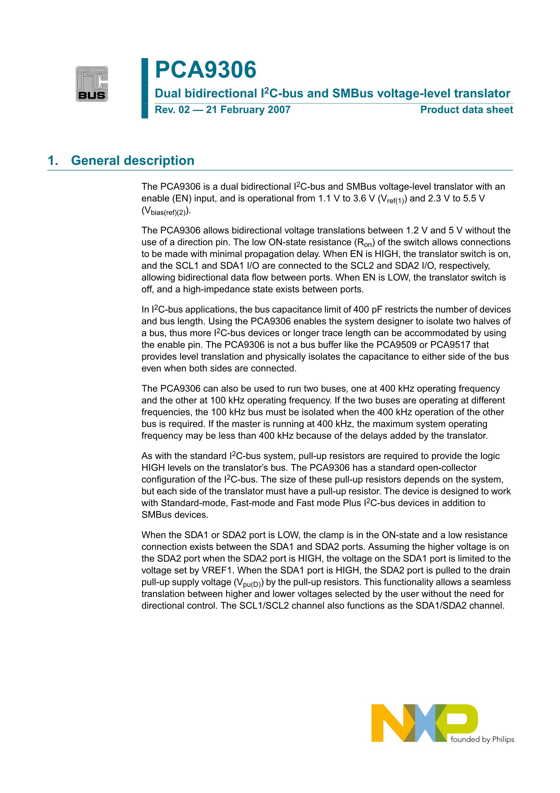 PCA9306DCTRE4's pdf picture 1