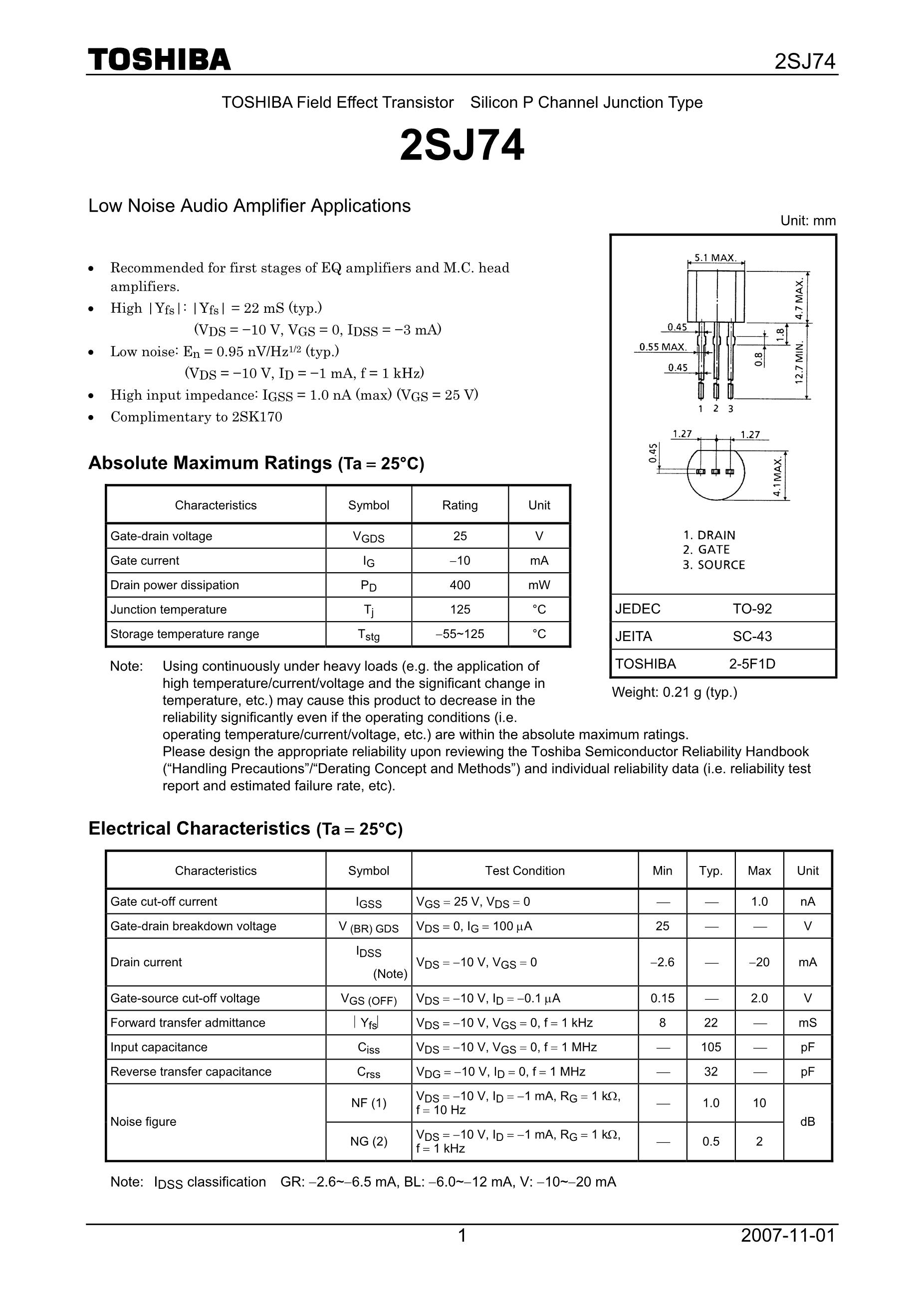 2SJ74-BL's pdf picture 1