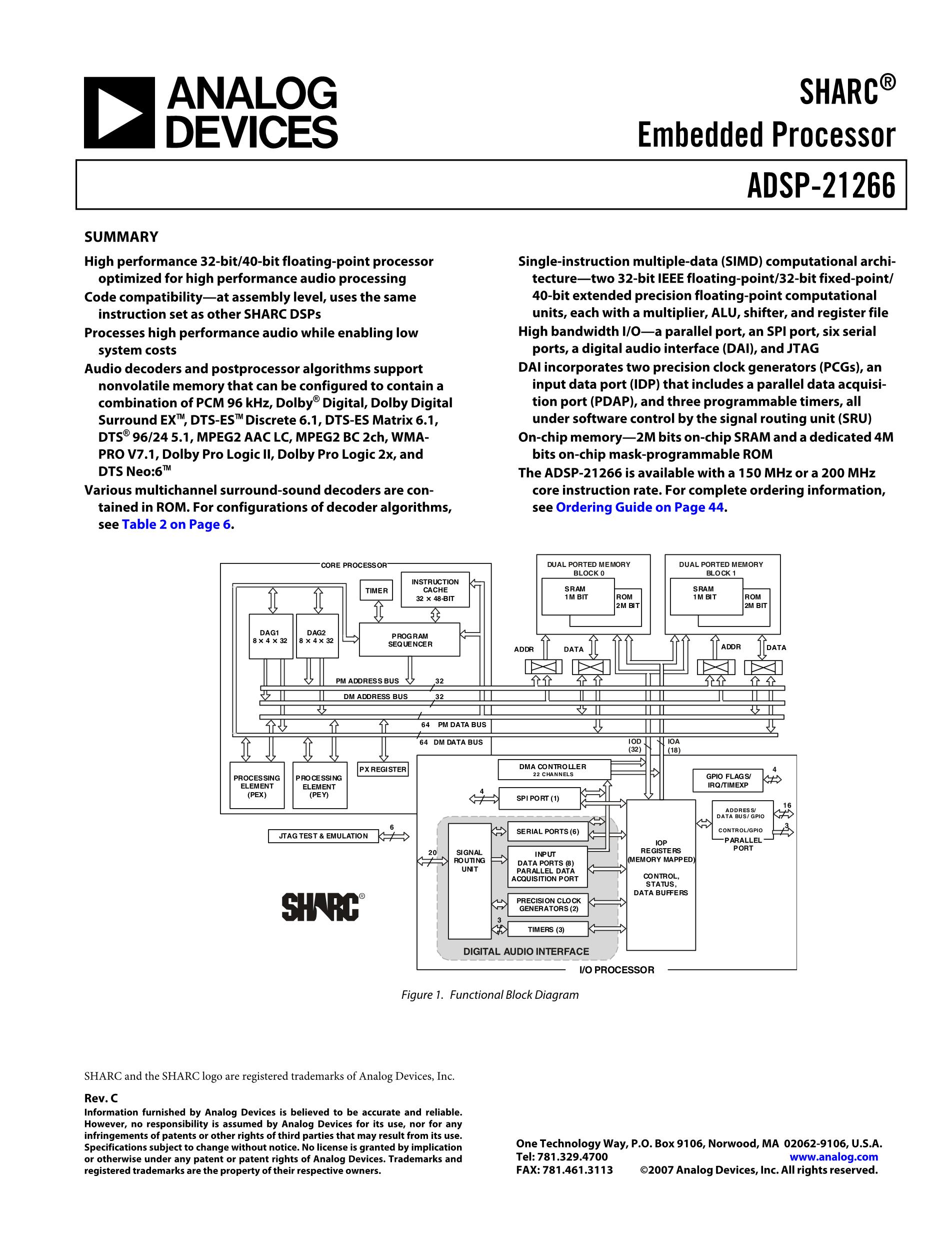 ADSP-21489KSWZ-4B's pdf picture 1