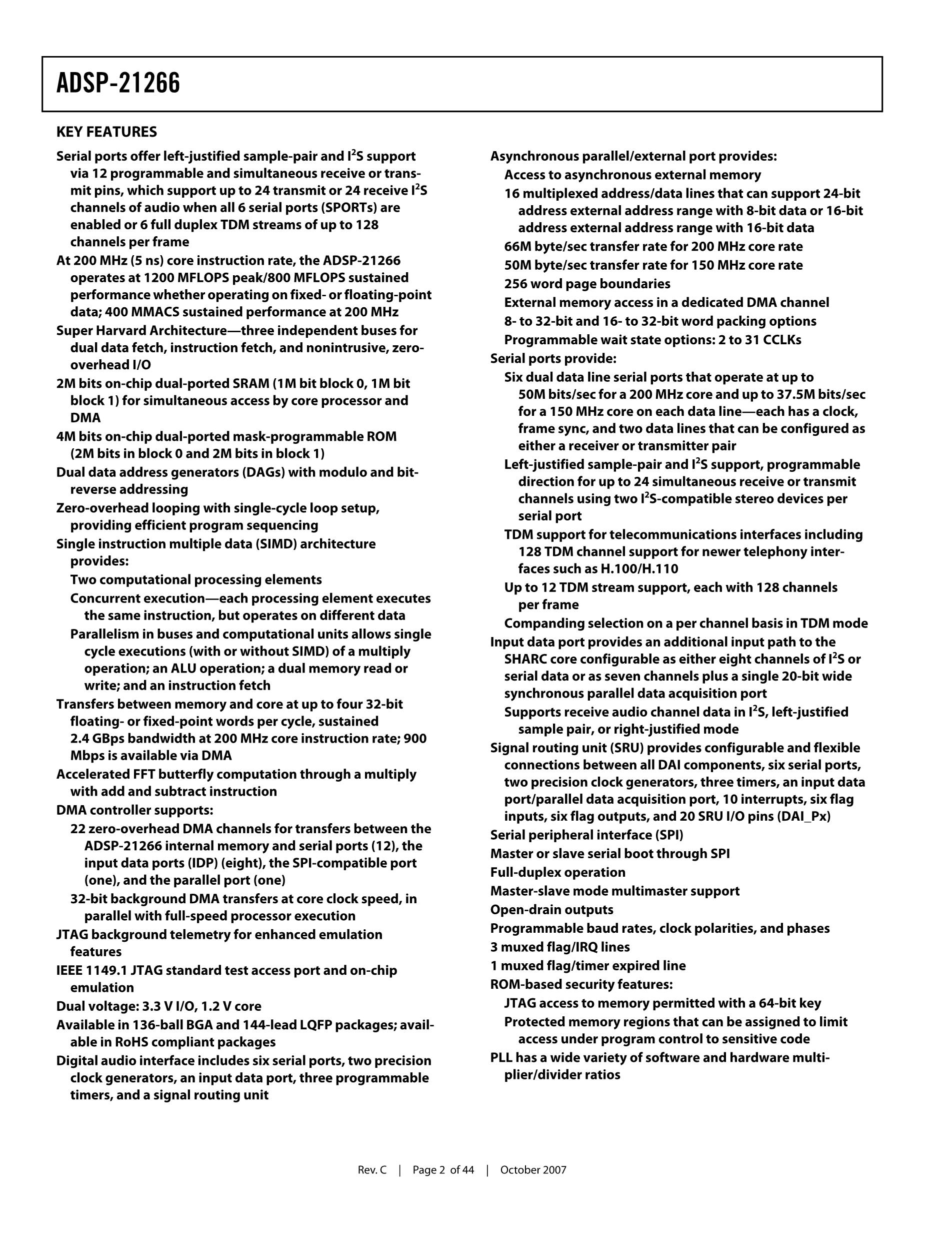 ADSP-21489KSWZ-4B's pdf picture 2