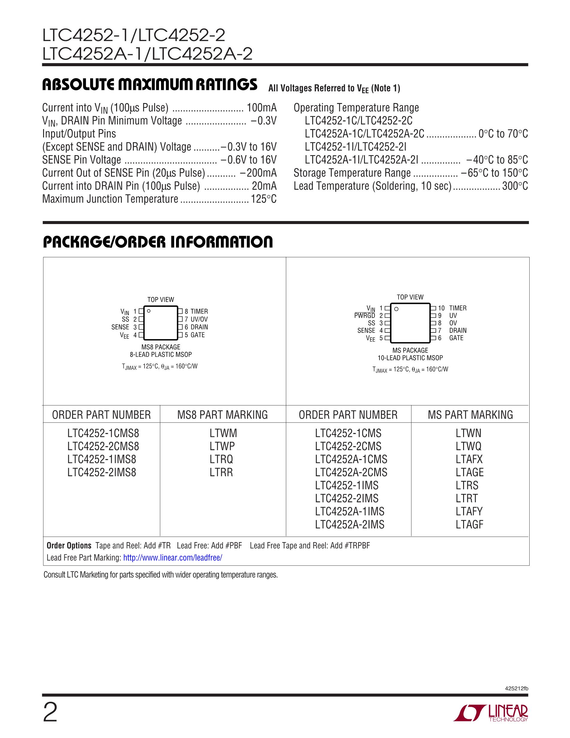 LTC4252-1CMS8#TRPBF's pdf picture 2
