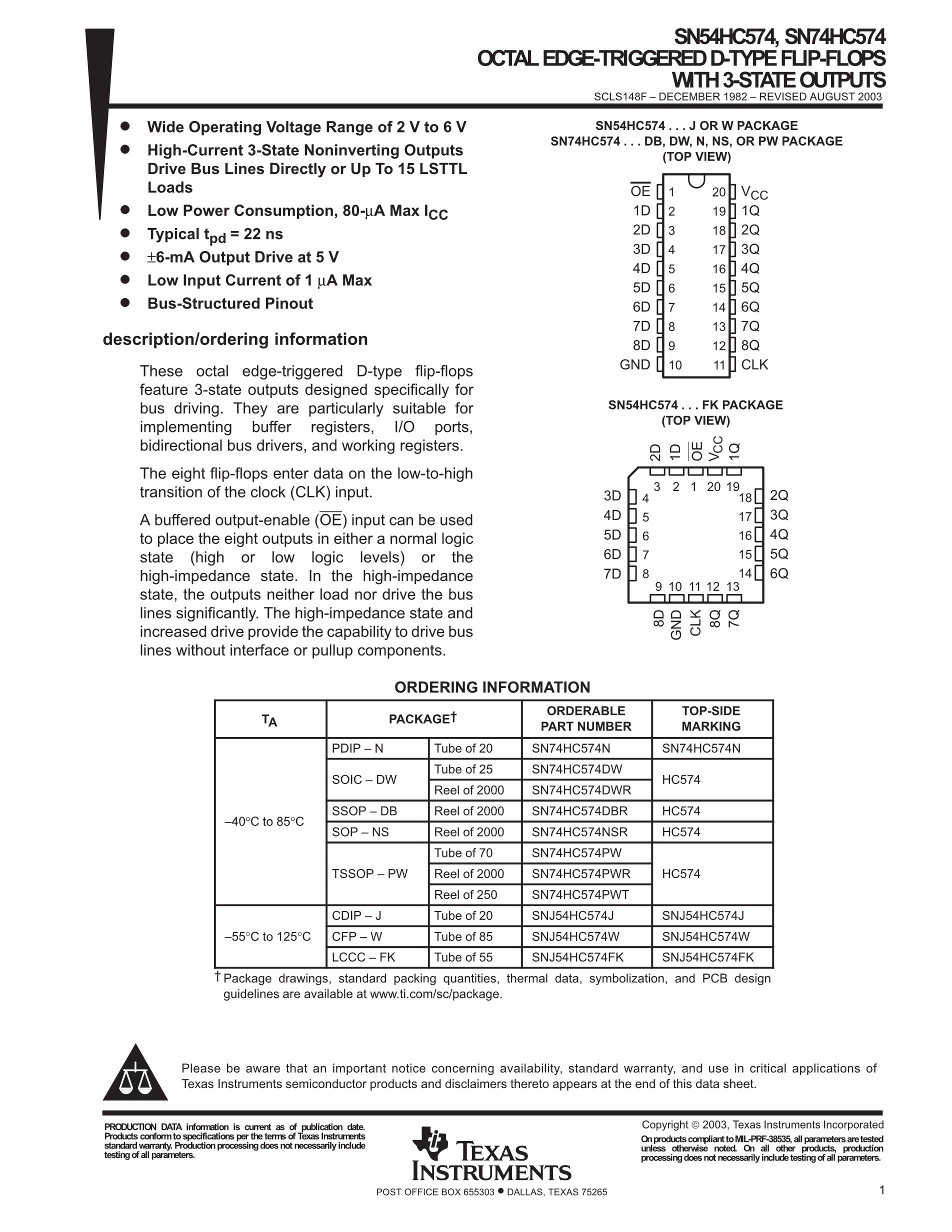 SN74HC4852N's pdf picture 1