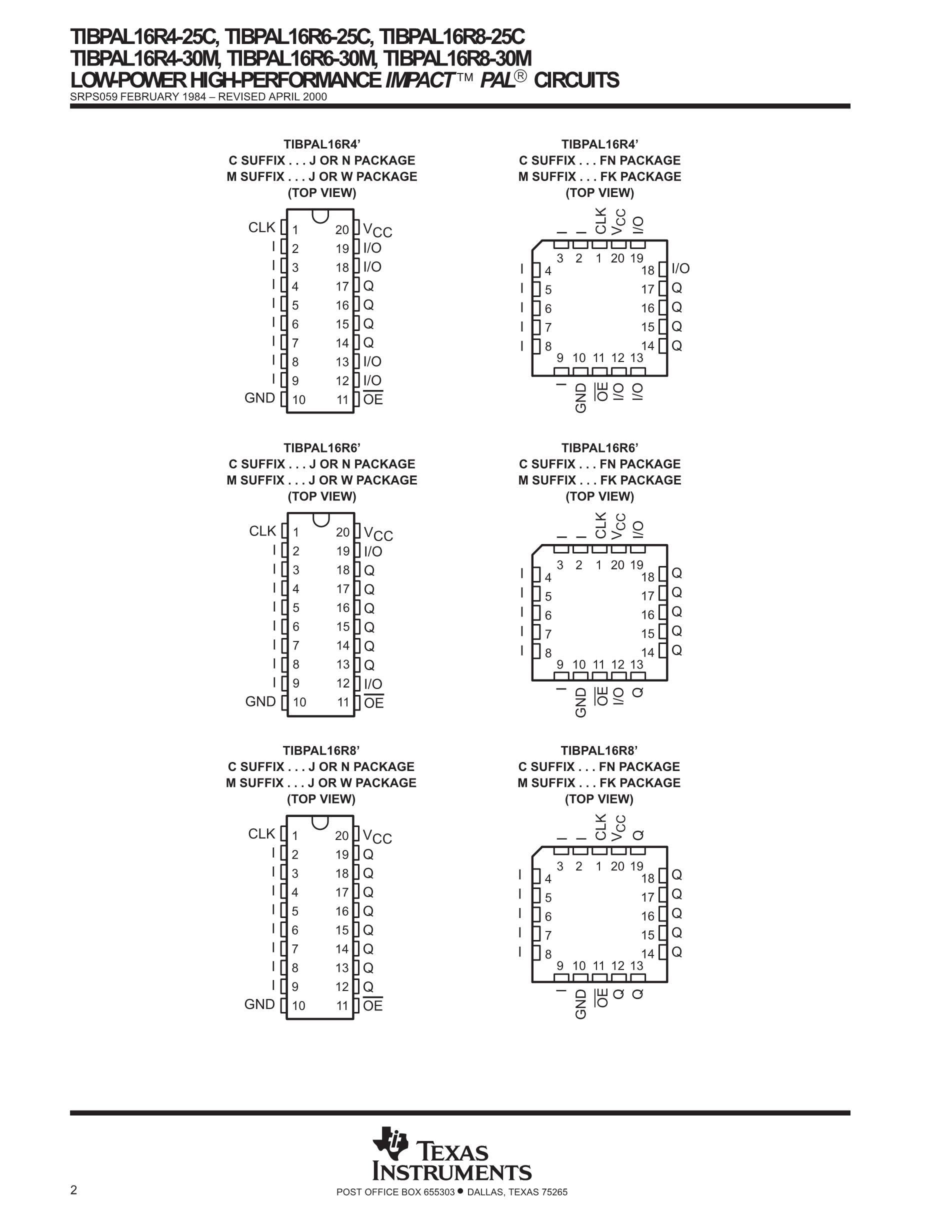 TIBPAL20L8-25CNT's pdf picture 2