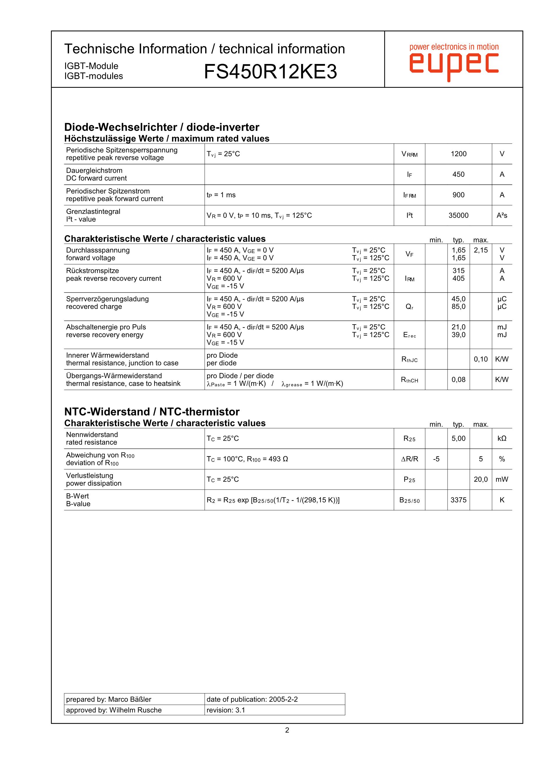 FS450R17KE3-AGDR-71C's pdf picture 2