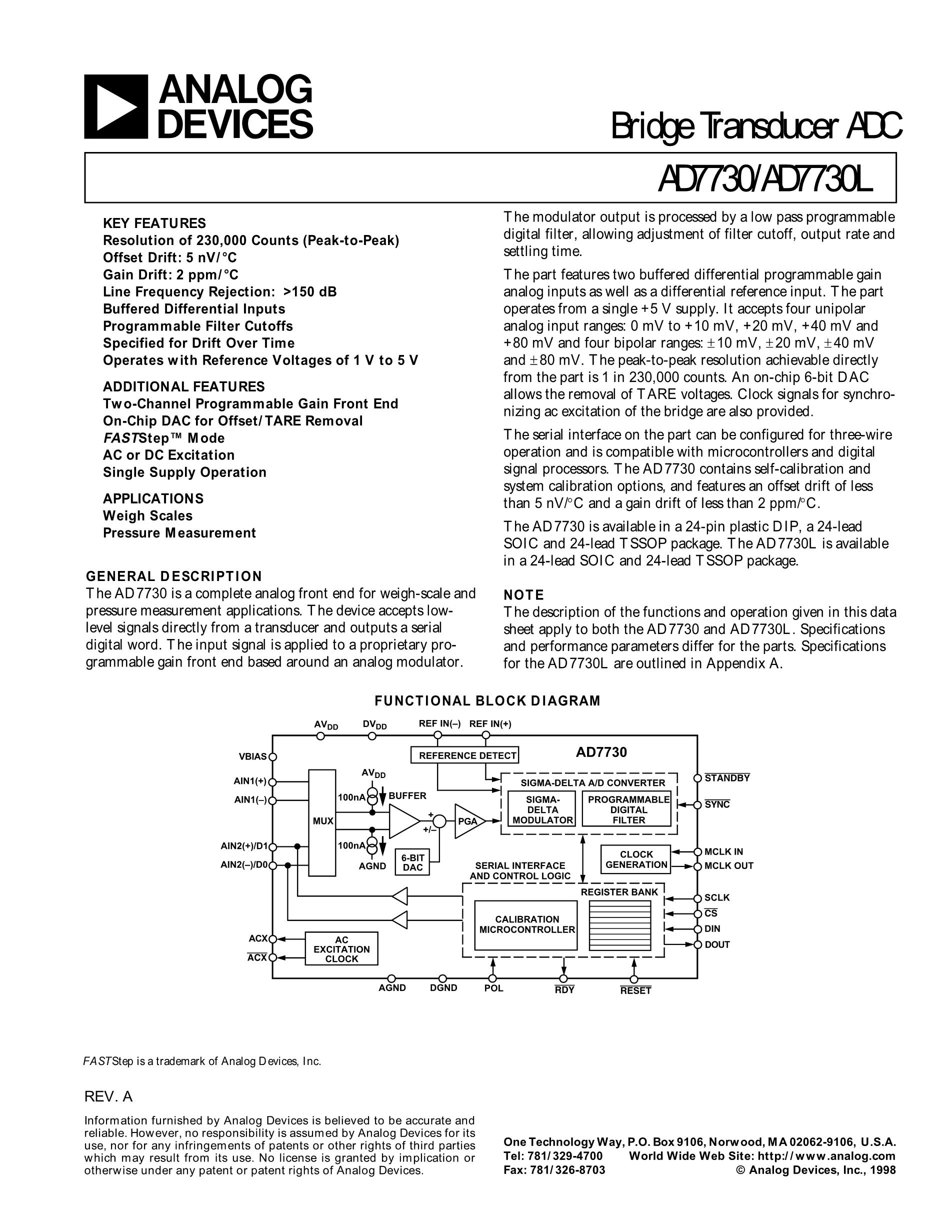 AD7730BR's pdf picture 1