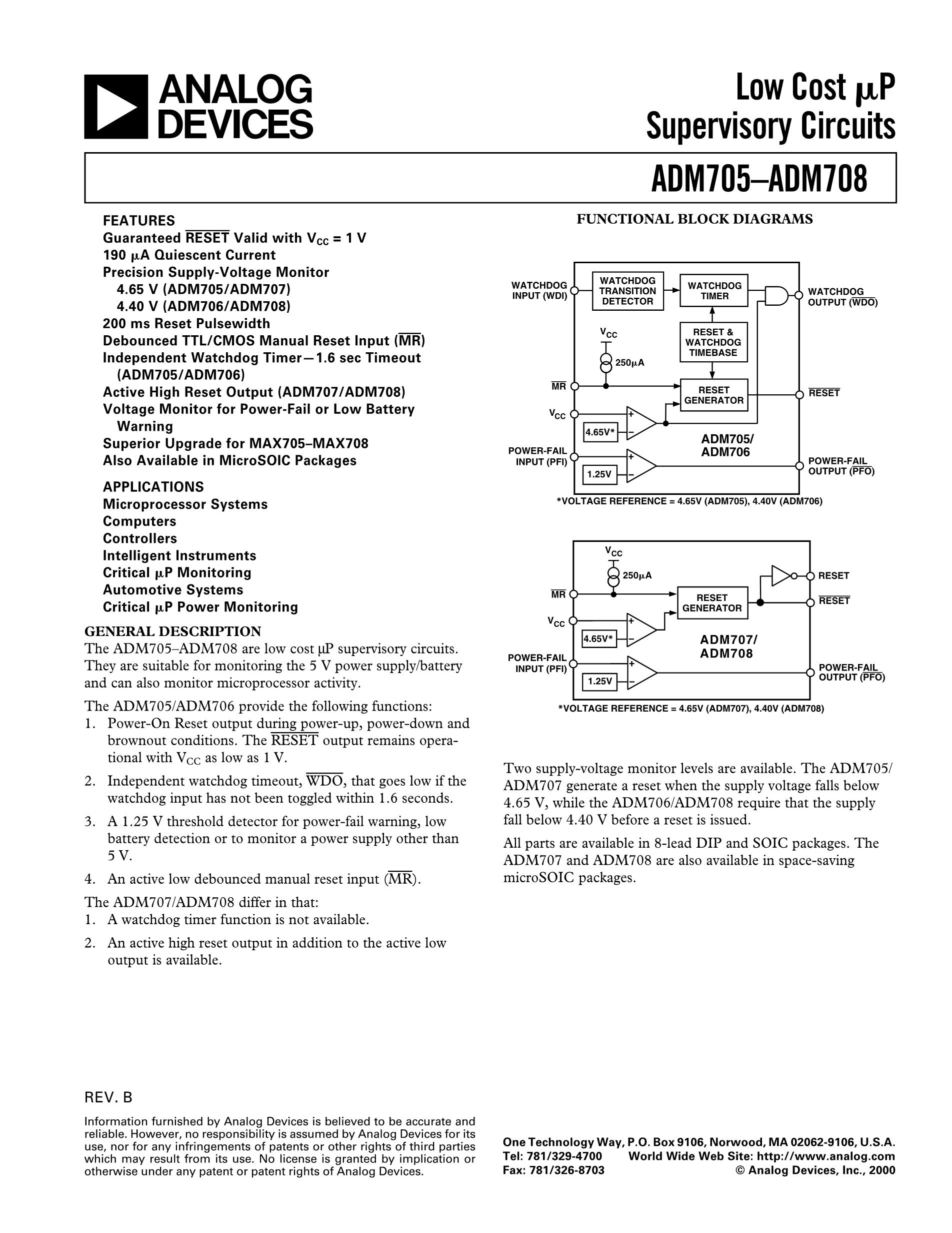 ADM705ANZ's pdf picture 1