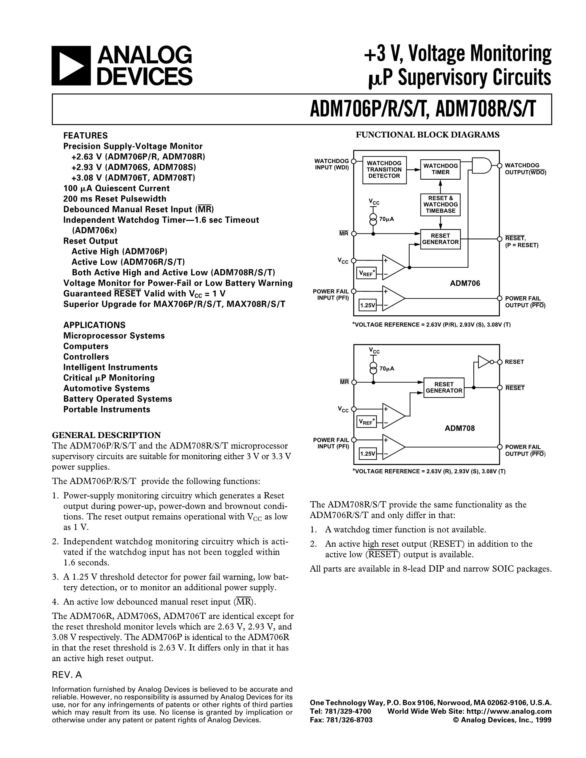 ADM708RARZ's pdf picture 1