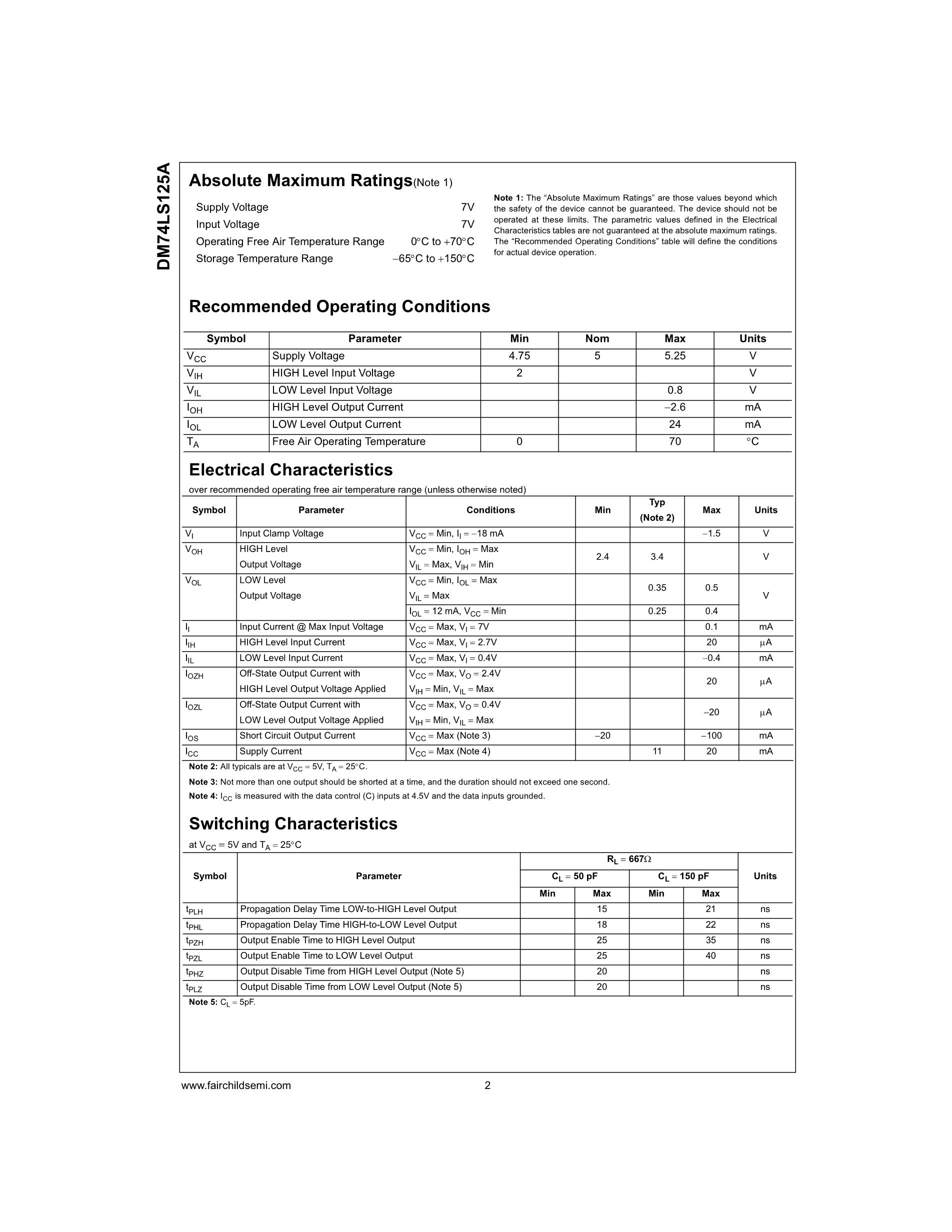 DM74LS259N's pdf picture 2