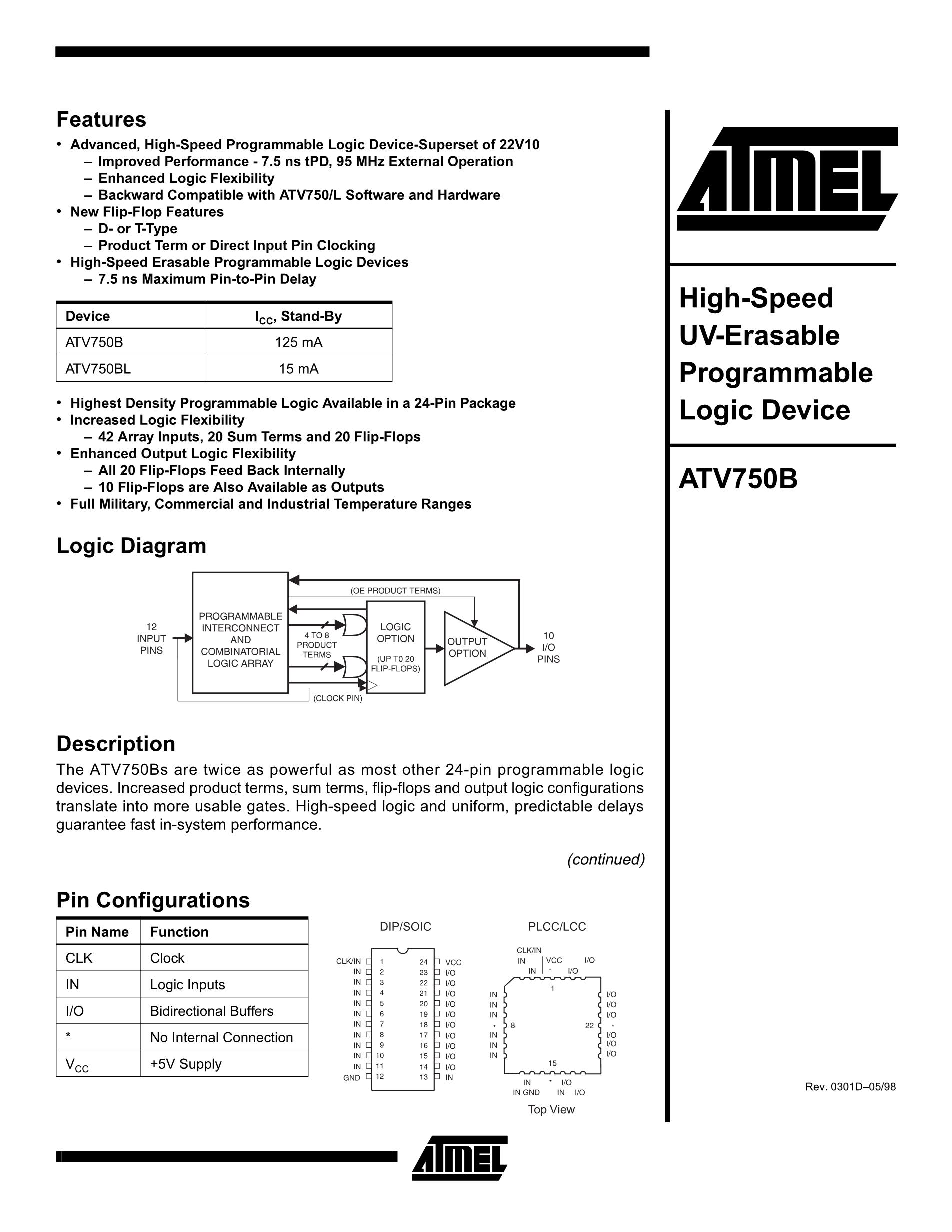 ATV750BL-15DM/883's pdf picture 1