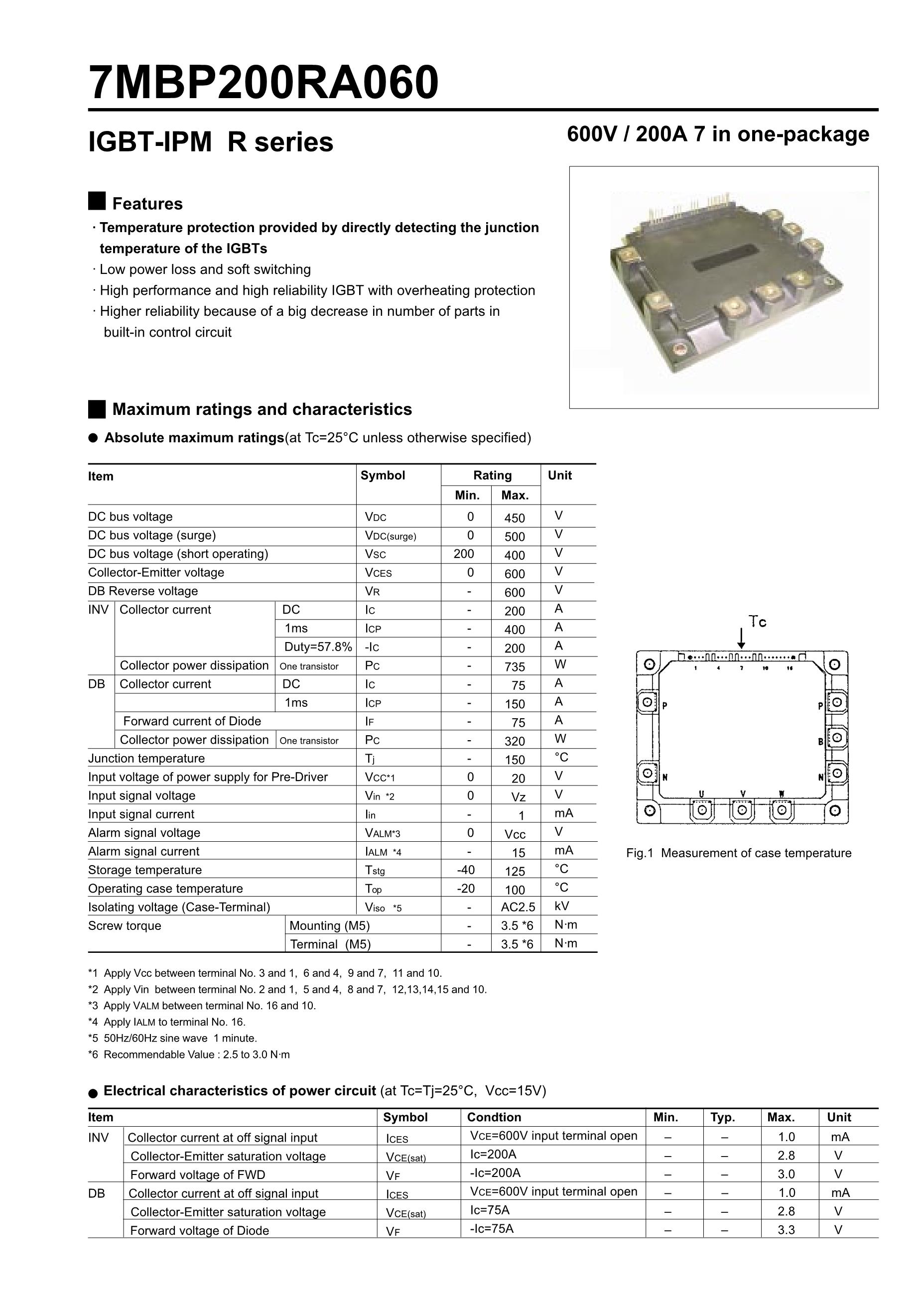 7MBP200VDA060-50's pdf picture 1