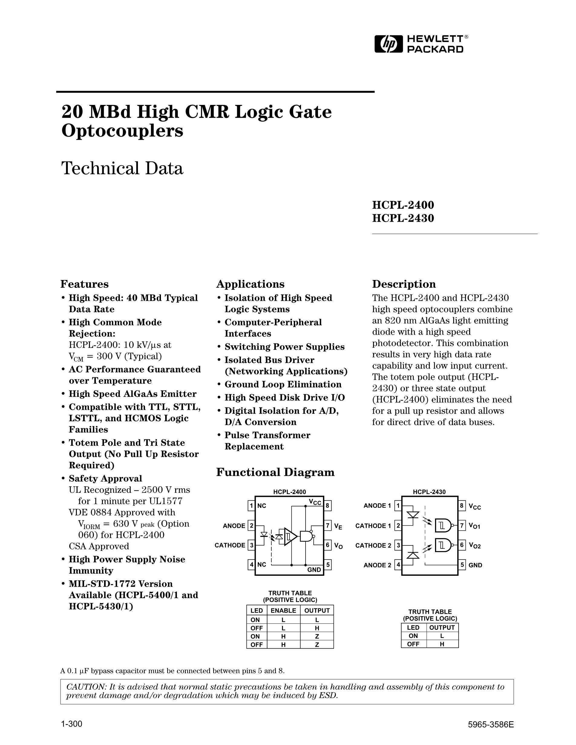 HCPL-2631-520E's pdf picture 1