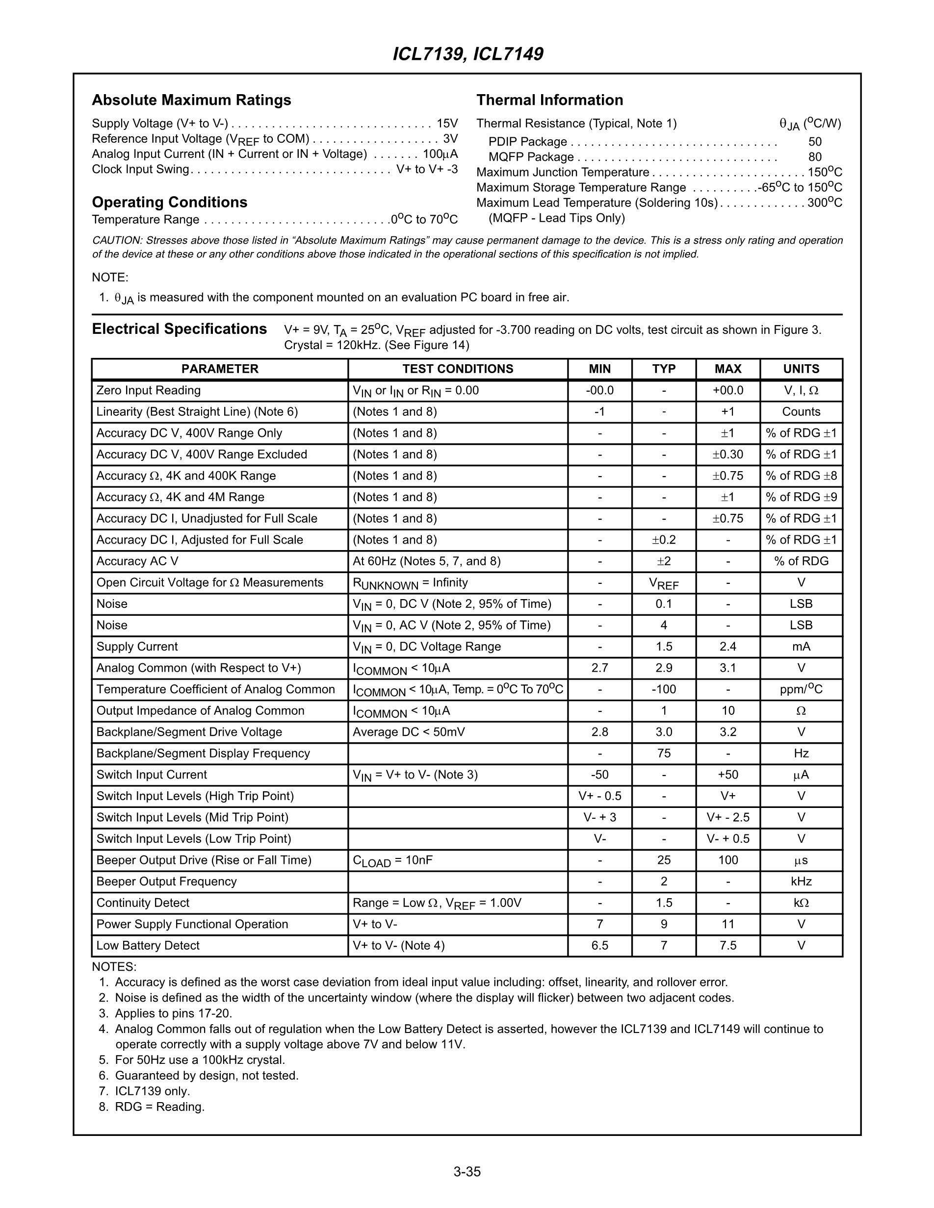ICL7137CPL's pdf picture 3