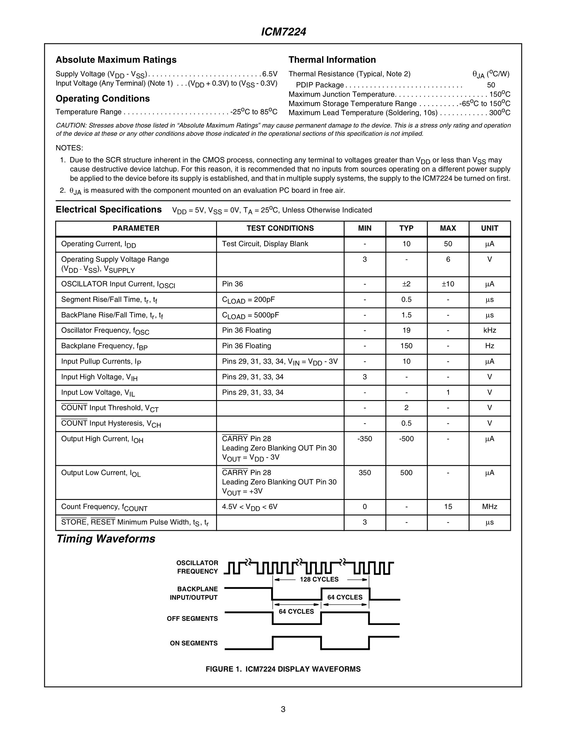 ICM7228BIBIZ's pdf picture 3
