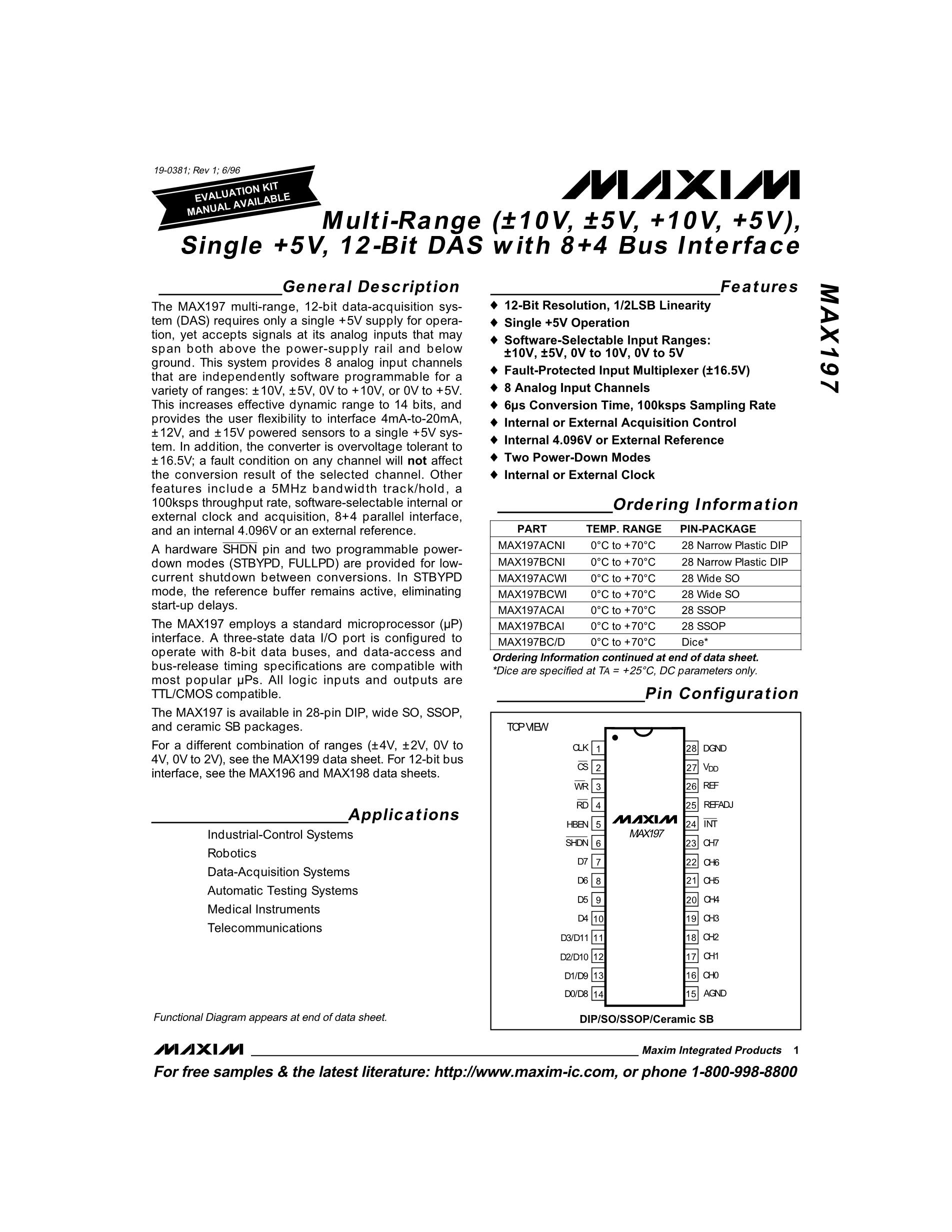 MAX19777AZA+'s pdf picture 1