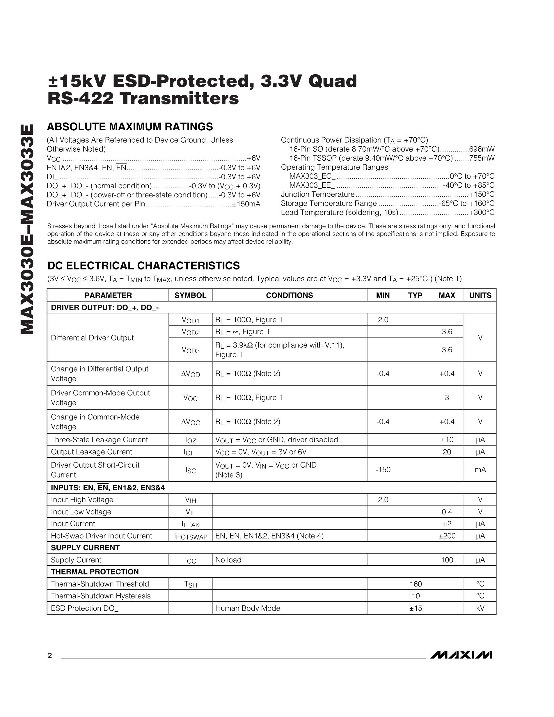 MAX303CSE's pdf picture 2