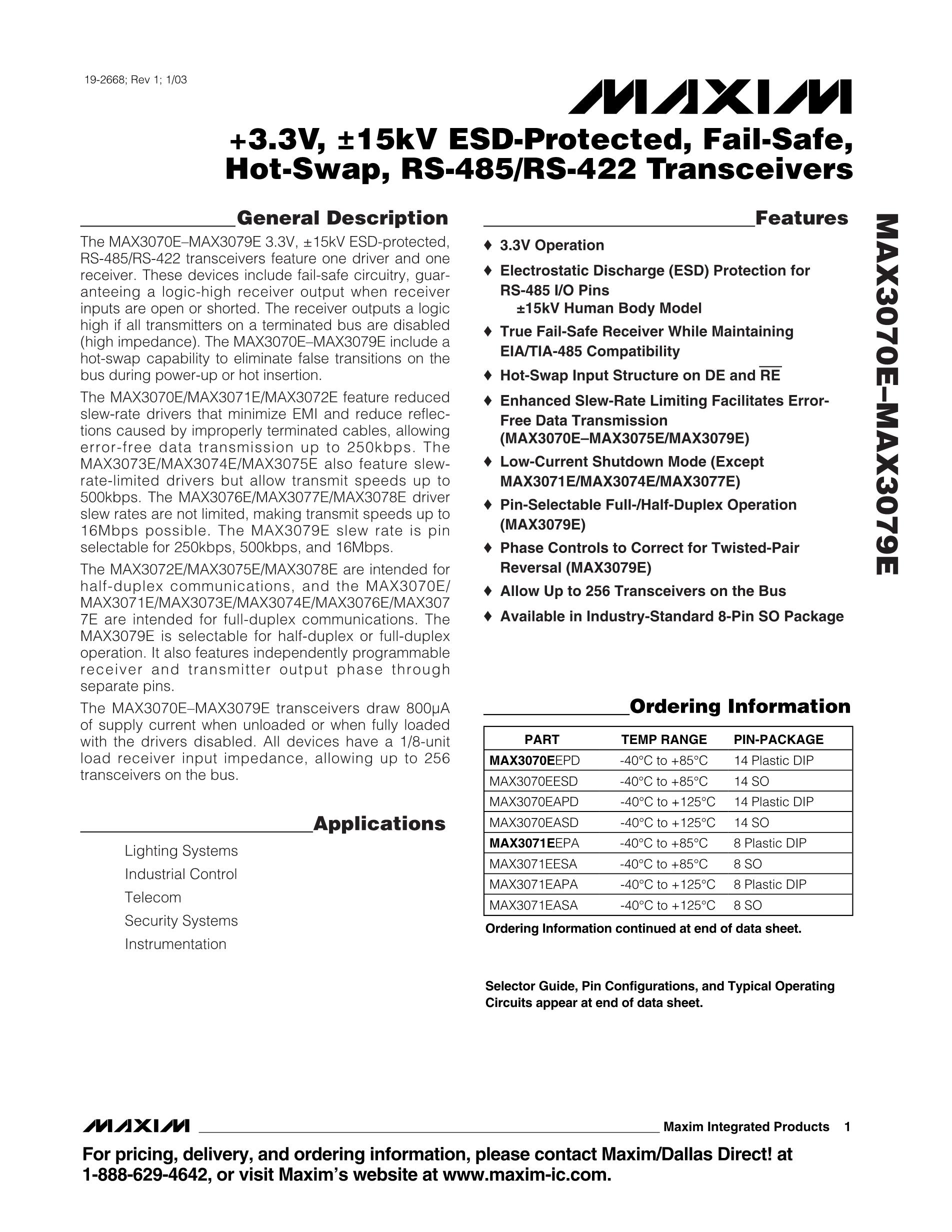 MAX307CWI's pdf picture 1