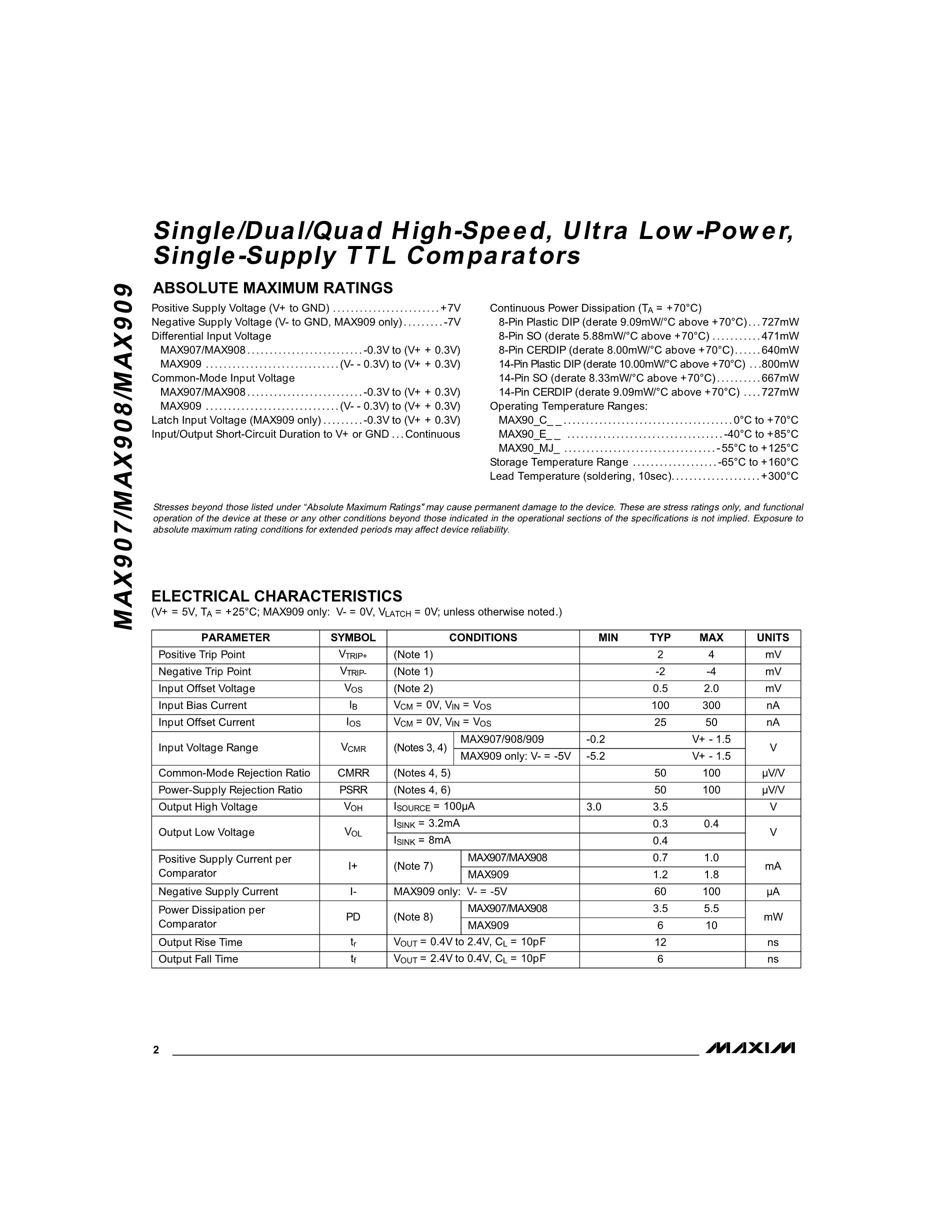 MAX907CSA-T's pdf picture 2