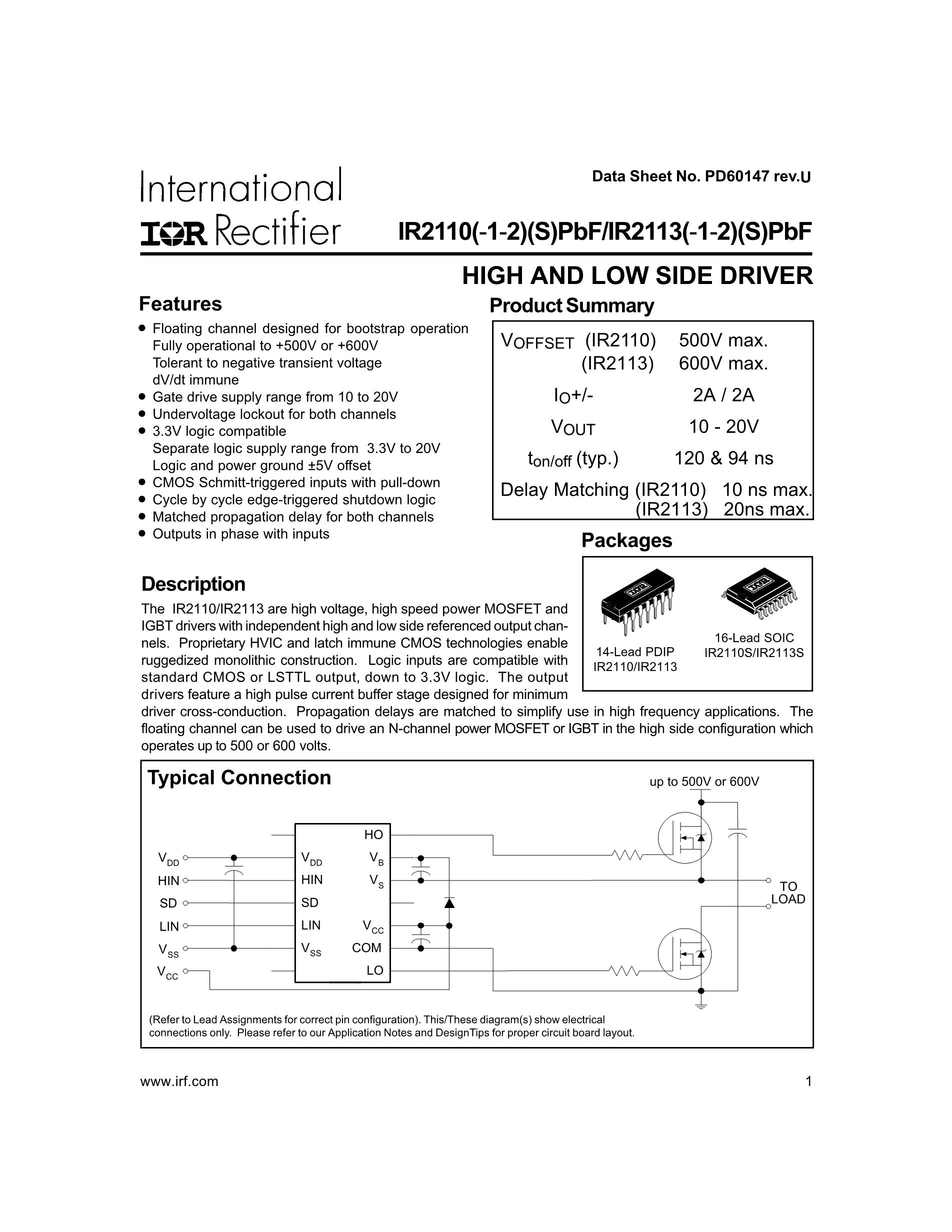 IR2110's pdf picture 1