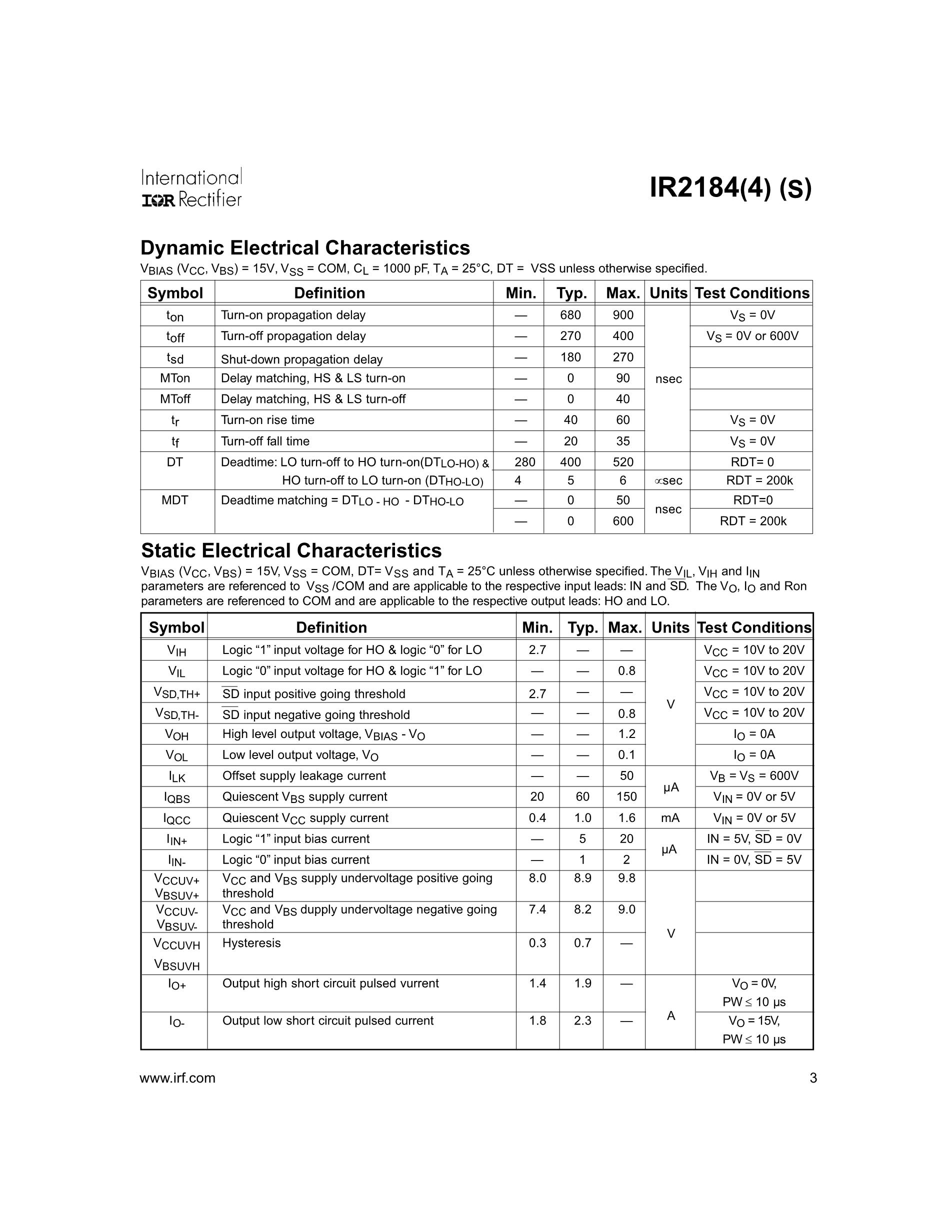 IR2184PBF's pdf picture 3