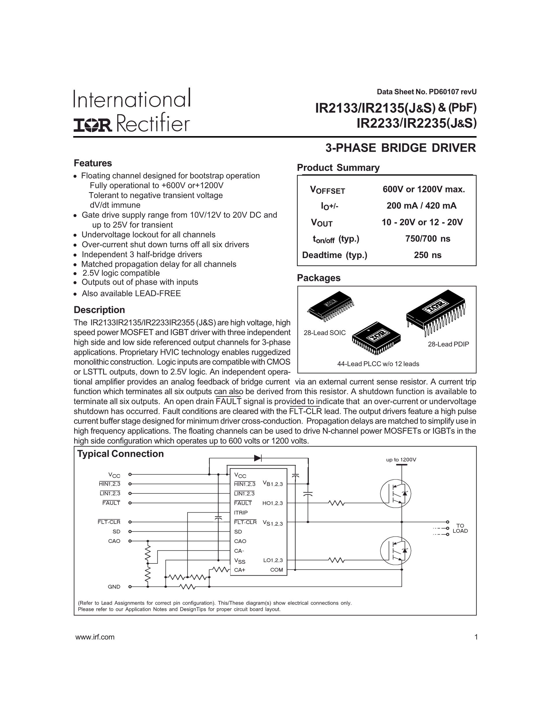 IR2233JTR's pdf picture 1