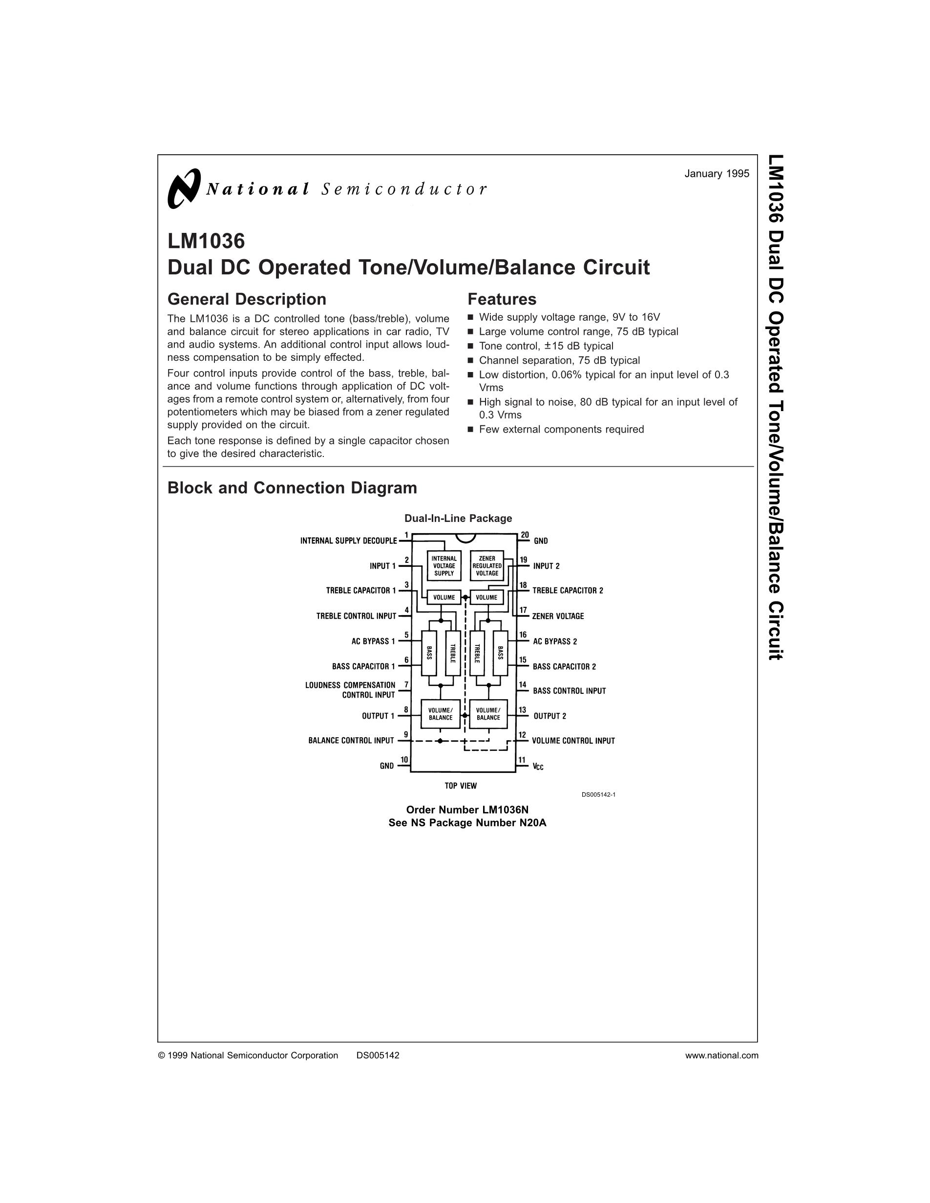 LM1036N/NOPB's pdf picture 1