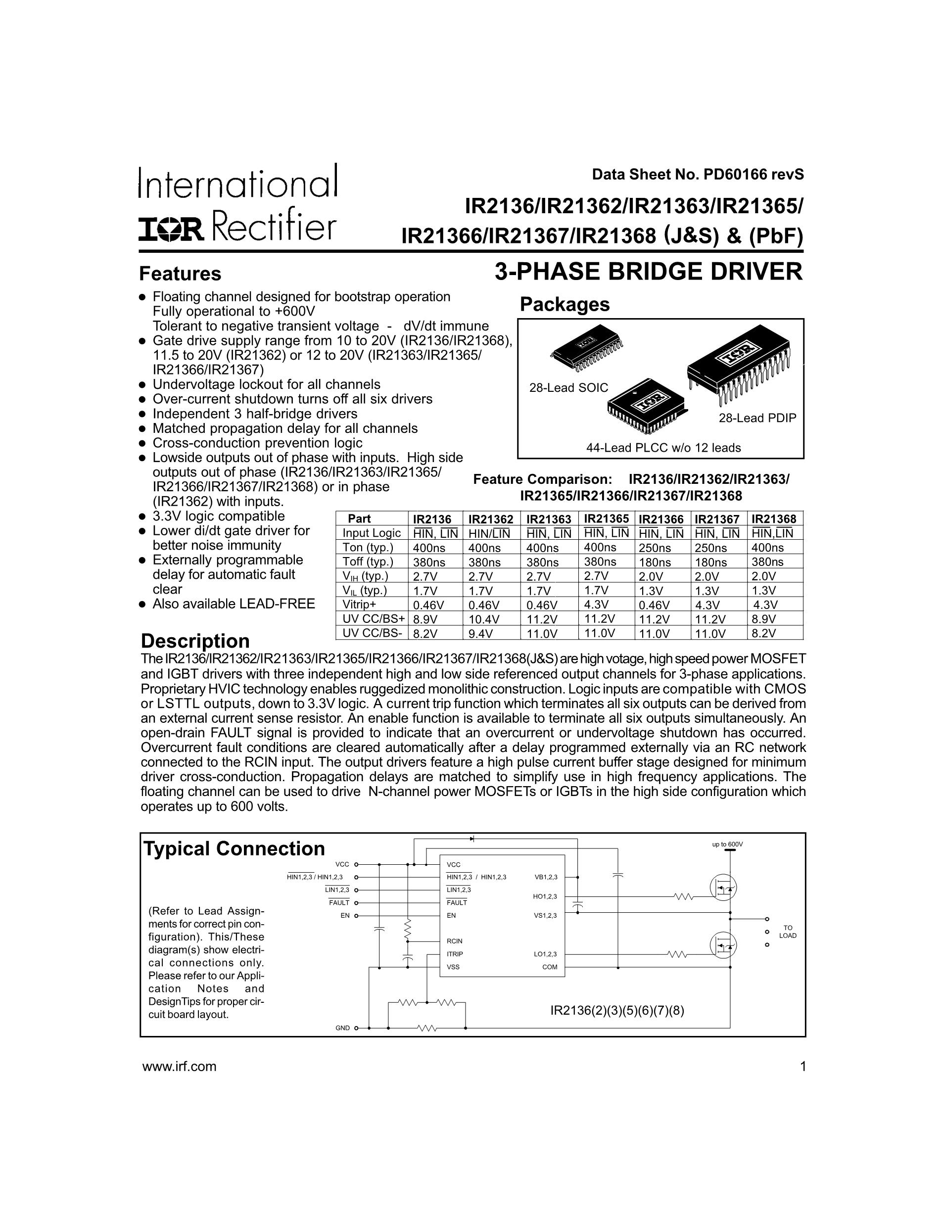 IR21363SPBF's pdf picture 1